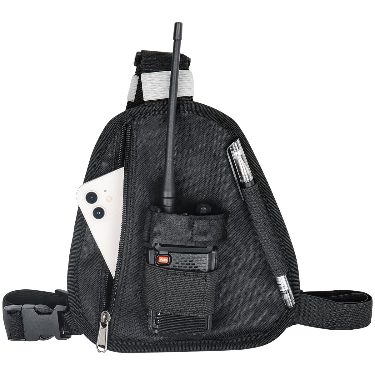 Universal Radio Chest Harness Tactical Vest Nylon Military Vest Chest Rig Pack Pouch Holster Tactical Harness Radio Holster For