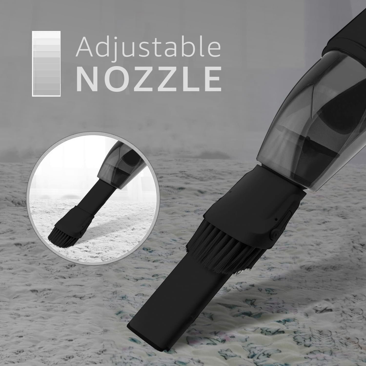 Homequip Handheld Portable Cordless Vacuum Cleaner   Easy To Use, Lightweight, Compact Design   Hand Vacuum For Dust Pet Hair Di