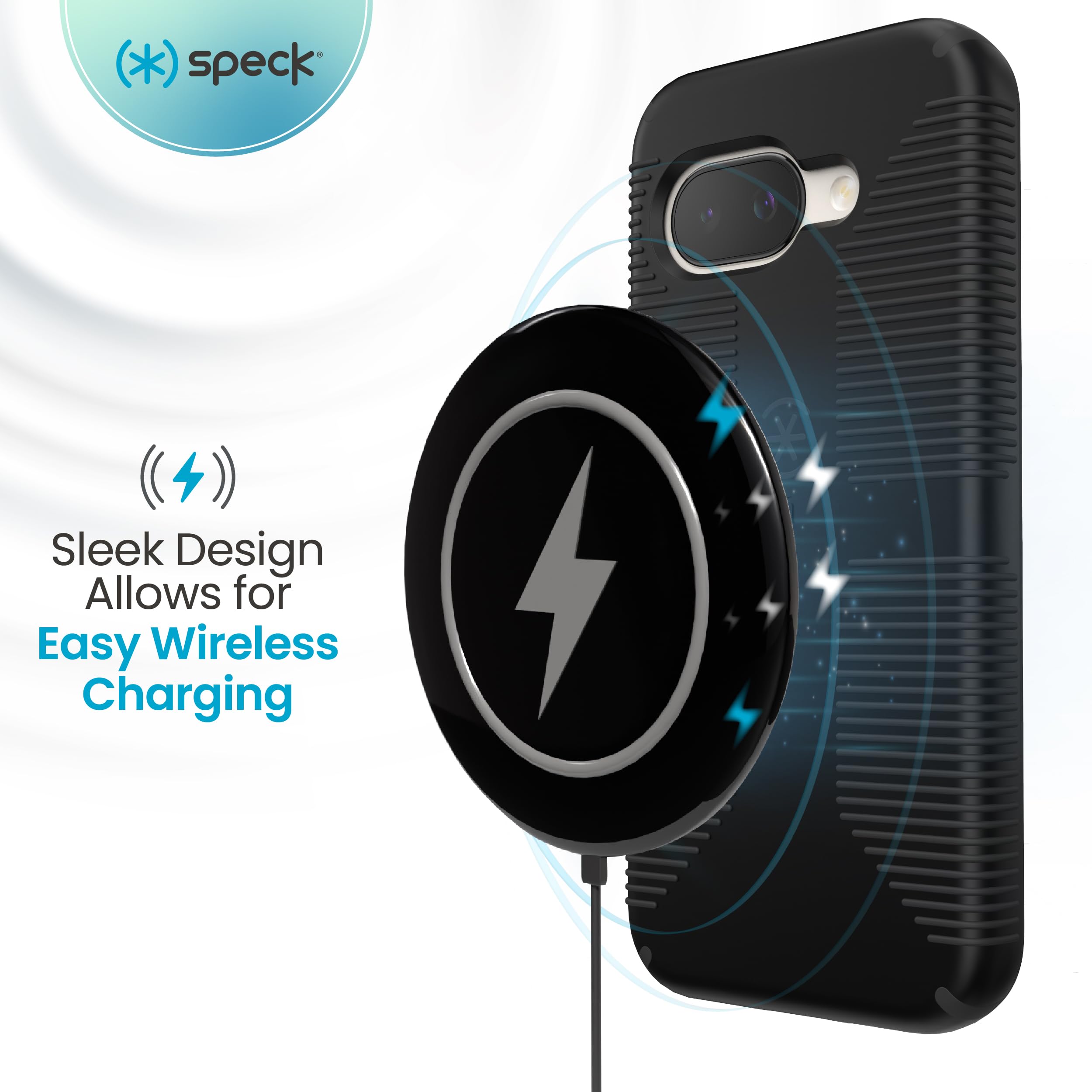 Speck Case Compatible With Google Pixel 9A - Slim Drop Protection With Raised Bezel - Advanced Impact Absorption - Soft Touch De