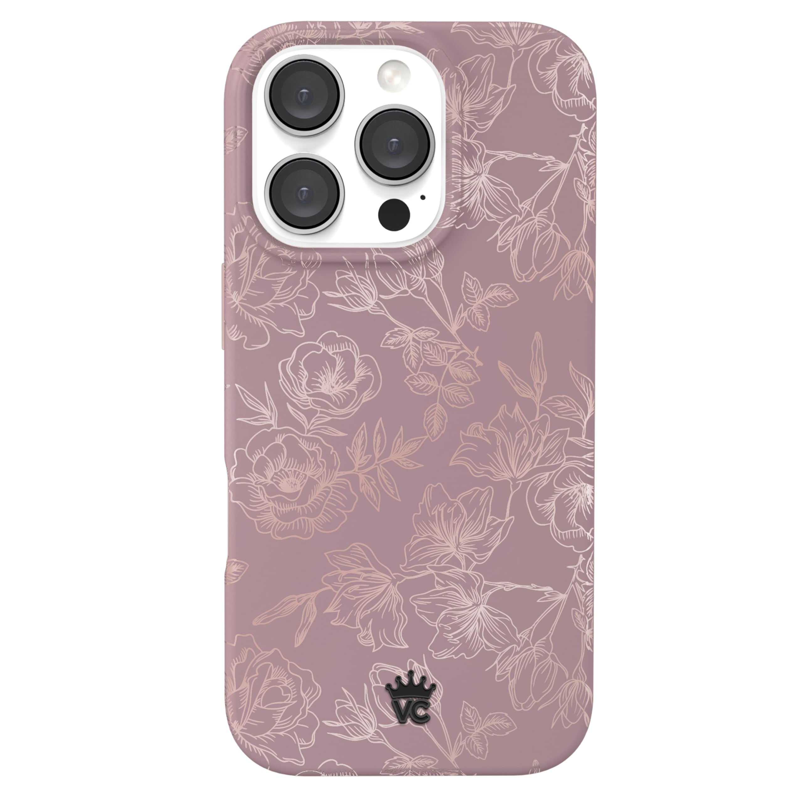 Velvet Caviar For Iphone 16 Pro Case Flowers Floral [8Ft Drop Tested]   (Purple, Rose Gold)