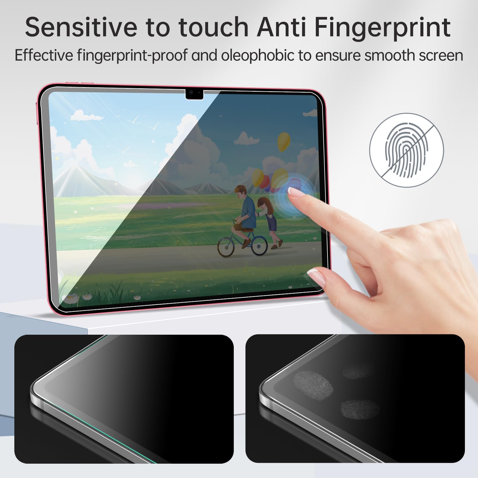 Privacy Screen Film Protector For Ipad 10.9 Inch Tablet (2022 Released, 10Th Gen, A2696/A2757/A2777), Anti Scratch 9H Hardness I