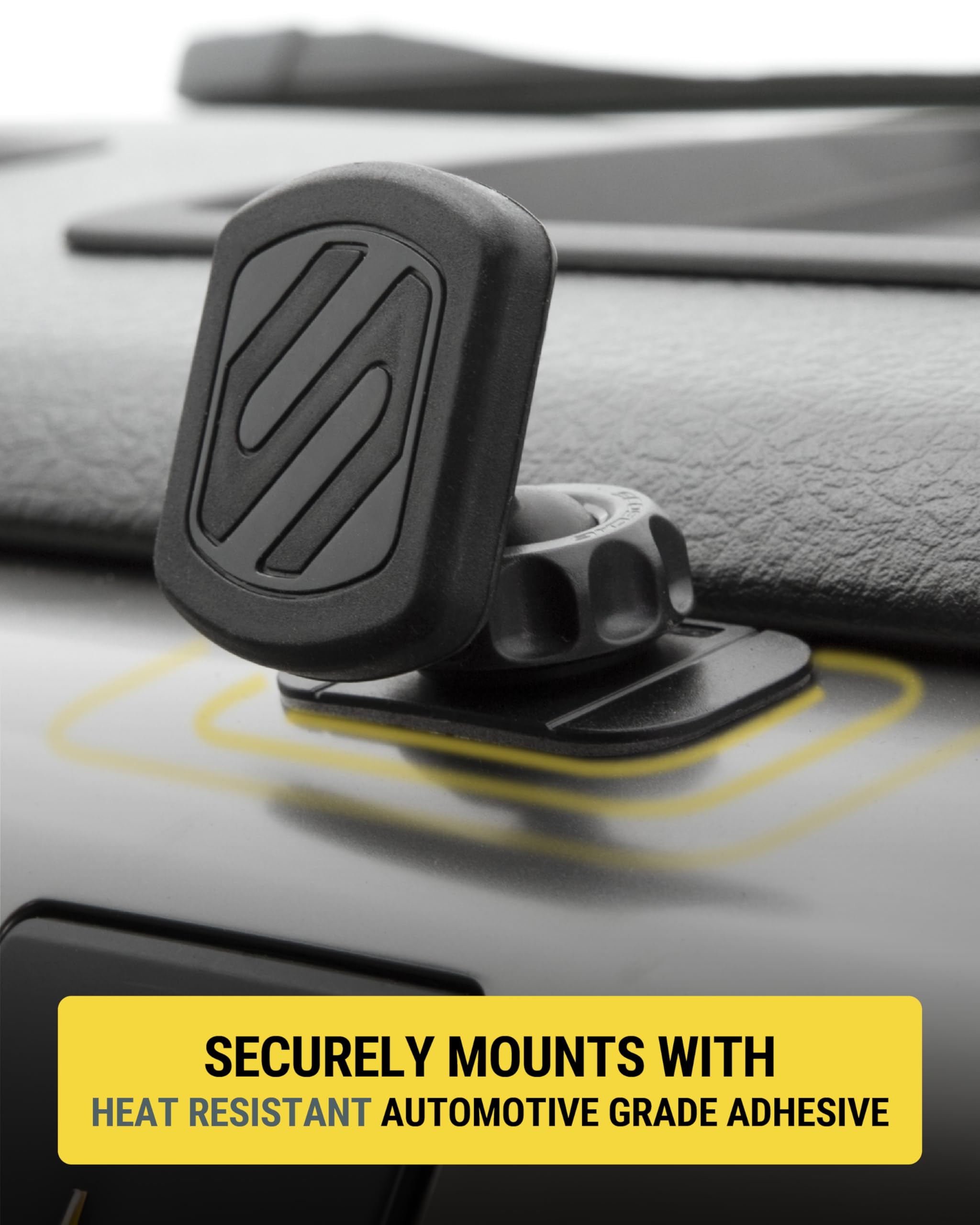 Scosche Mxdm Extra Strong Magicmount Magnetic Phone Holder For Car Dashboard With Extra Strength Magnet And Thicker Metal Plate