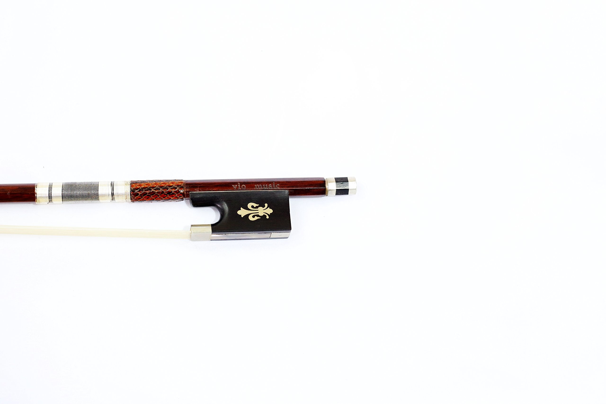 Vio Music 4/4 Top Pernambuco Violin Bow Flower Inlaid-Full Size
