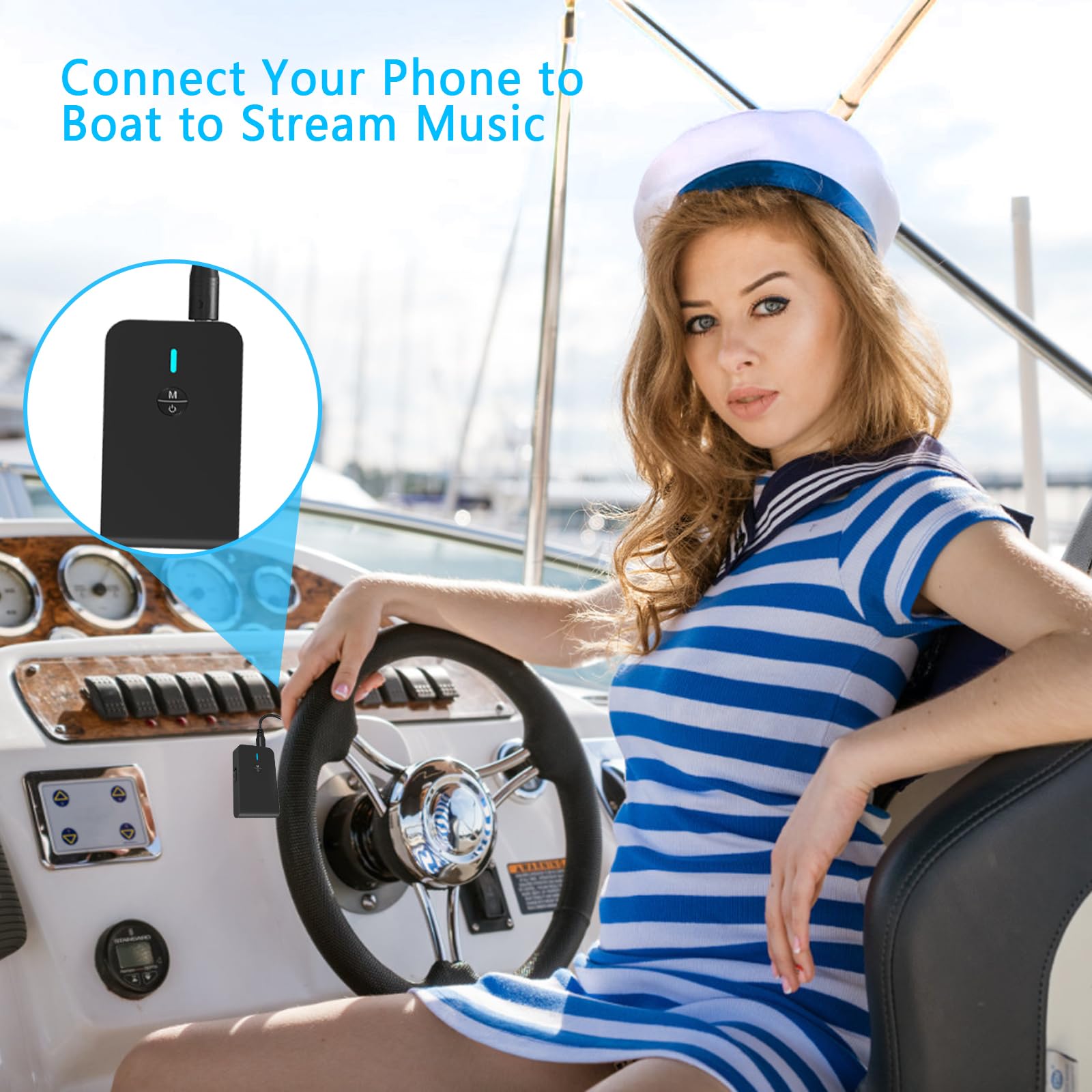 Oidipi Bluetooth 5.3 Transmitter Receiver For Tv And Wireless Headphones, 2 In 1 Bluetooth Adapter, Wireless Transmitter For Tv,