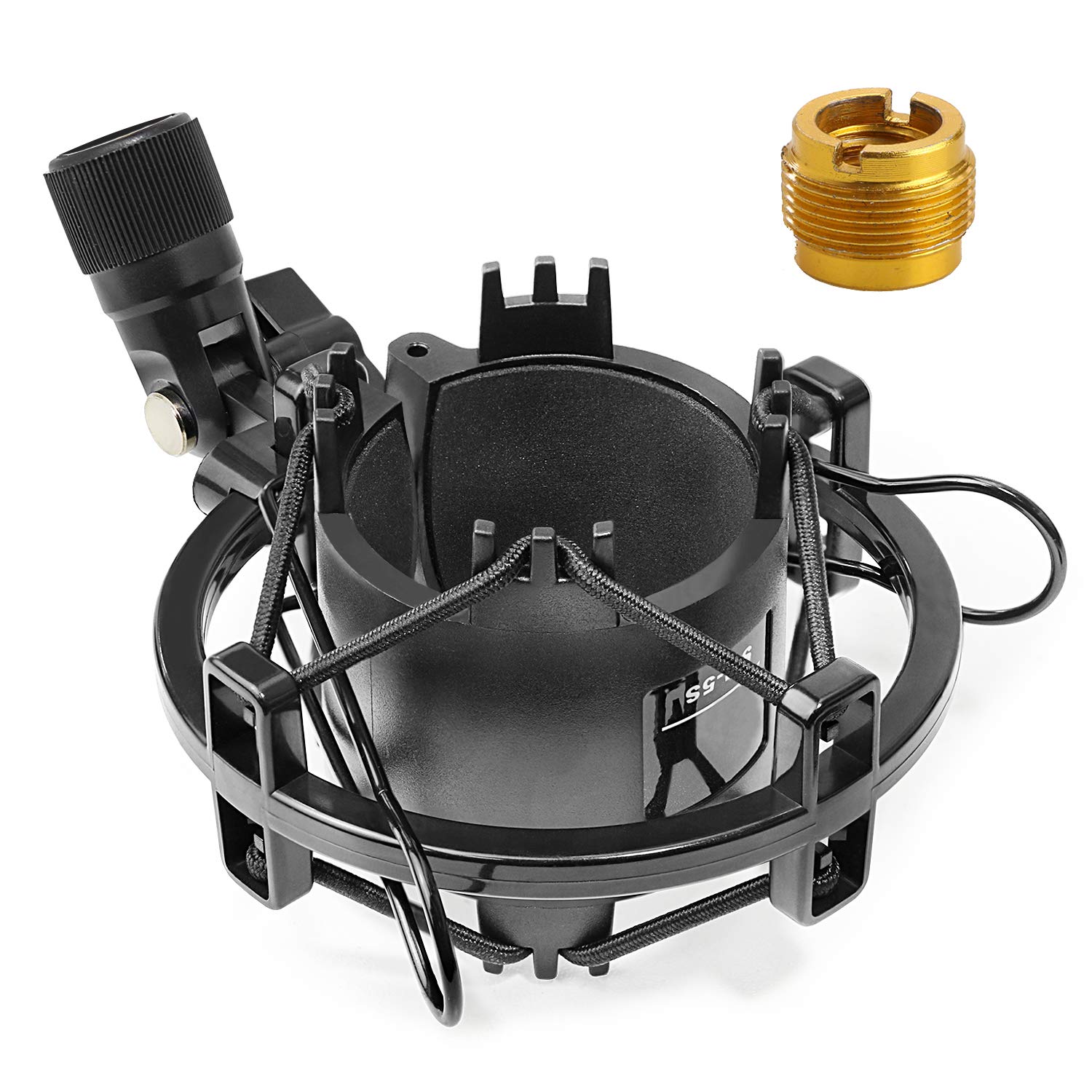 Sunmon At2020 Shock Mount, Shock Mount Stand Reduces Vibration Noise For Audio Technica At2020 At2035 At4040 At2020Usb Atr2500X 