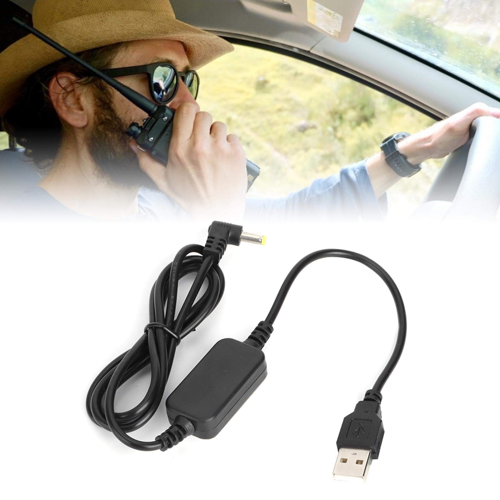 1.2M/3.9Ft Portable Usb Charger Cable Usb Charger Power Socket Adapter Charging Panel Mount Abs Shell Wire Fit For Yaesu Vx 6R V