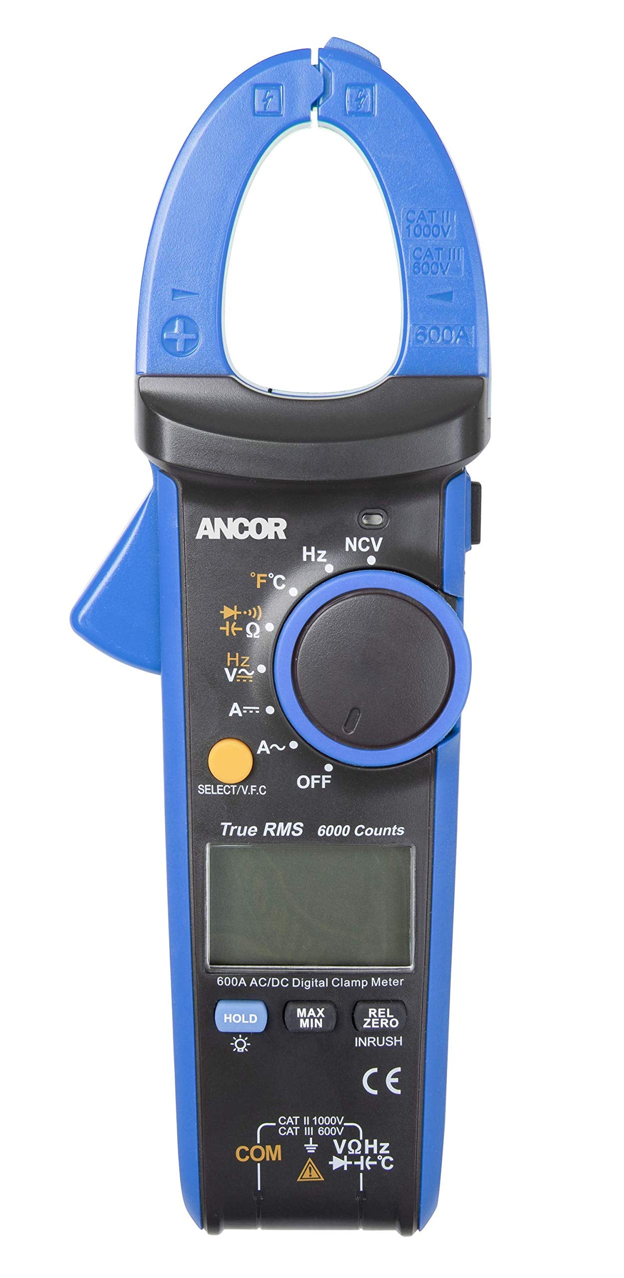 Ancor Marine Grade Products 703079 True Rms 12 Function Digital Snap-Around Meter, Blue/Black,WBHDWB07YCBN8VQ