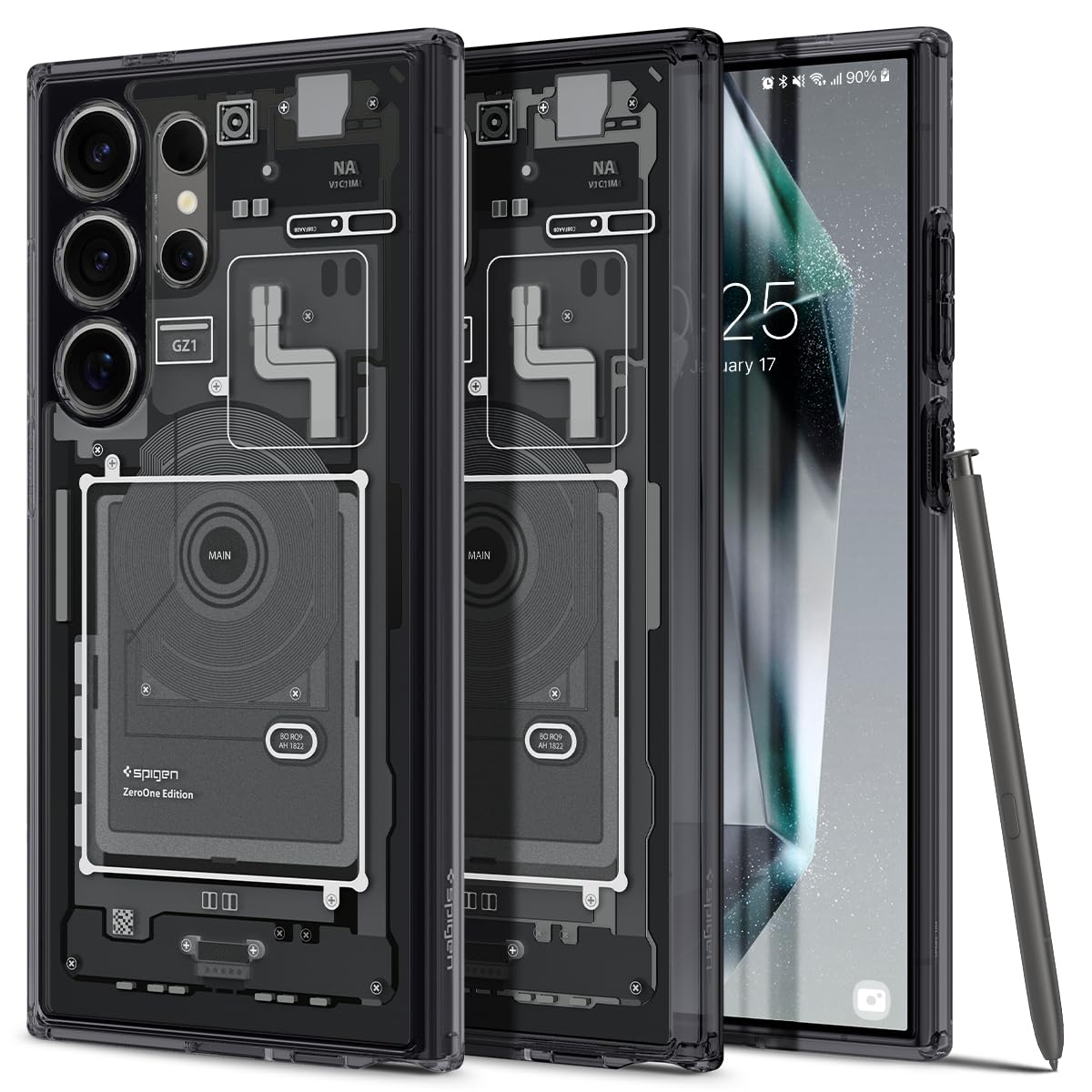 Spigen Ultra Hybrid Designed For Galaxy S24 Ultra Case (2024) [Anti Yellowing], [Military Grade Protection]   Zero One