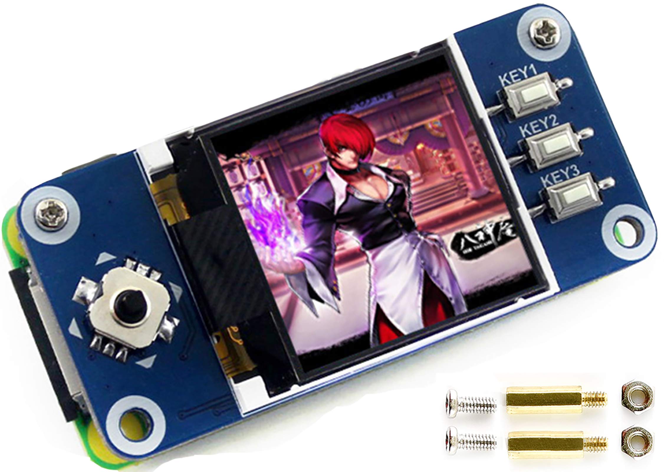 1.44Inch Lcd Display Hat For Raspberry Pi 3B+/3B/2B/3B+/Zero/Zero W,128X128 Pixels Spi Interface Rgb, 65K Display Color St7735S