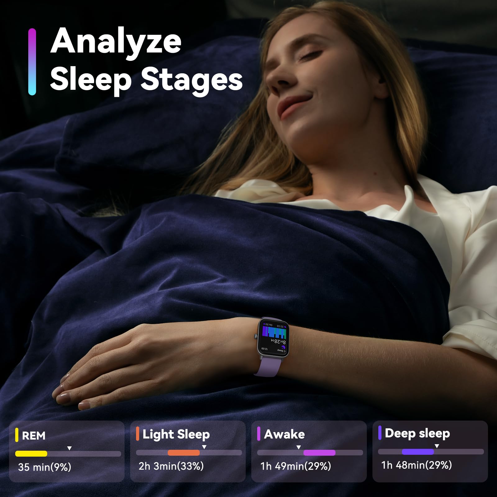 Enomir Smart Watch For Men Women, Alexa Built-In Fitness Tracker With Call Function&1.8 '' Hd Touchscreen, 5Atm Waterproof Heart