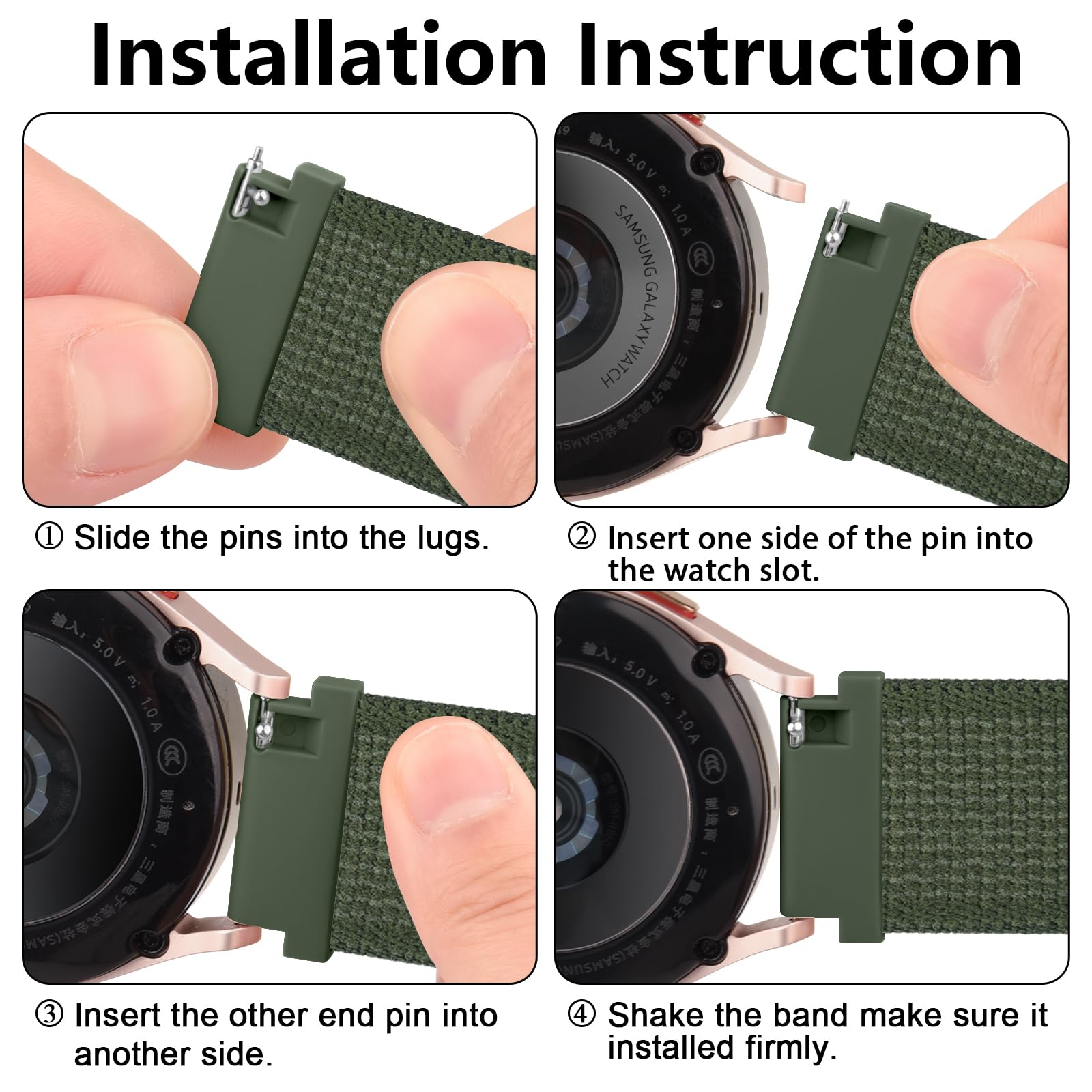 Meliya Band Compatible With Amazfit Bip 5 / Bip 6 Band Women Men Women Men, 22Mm Adjustable Soft Nylon Replacement Watch Strap F