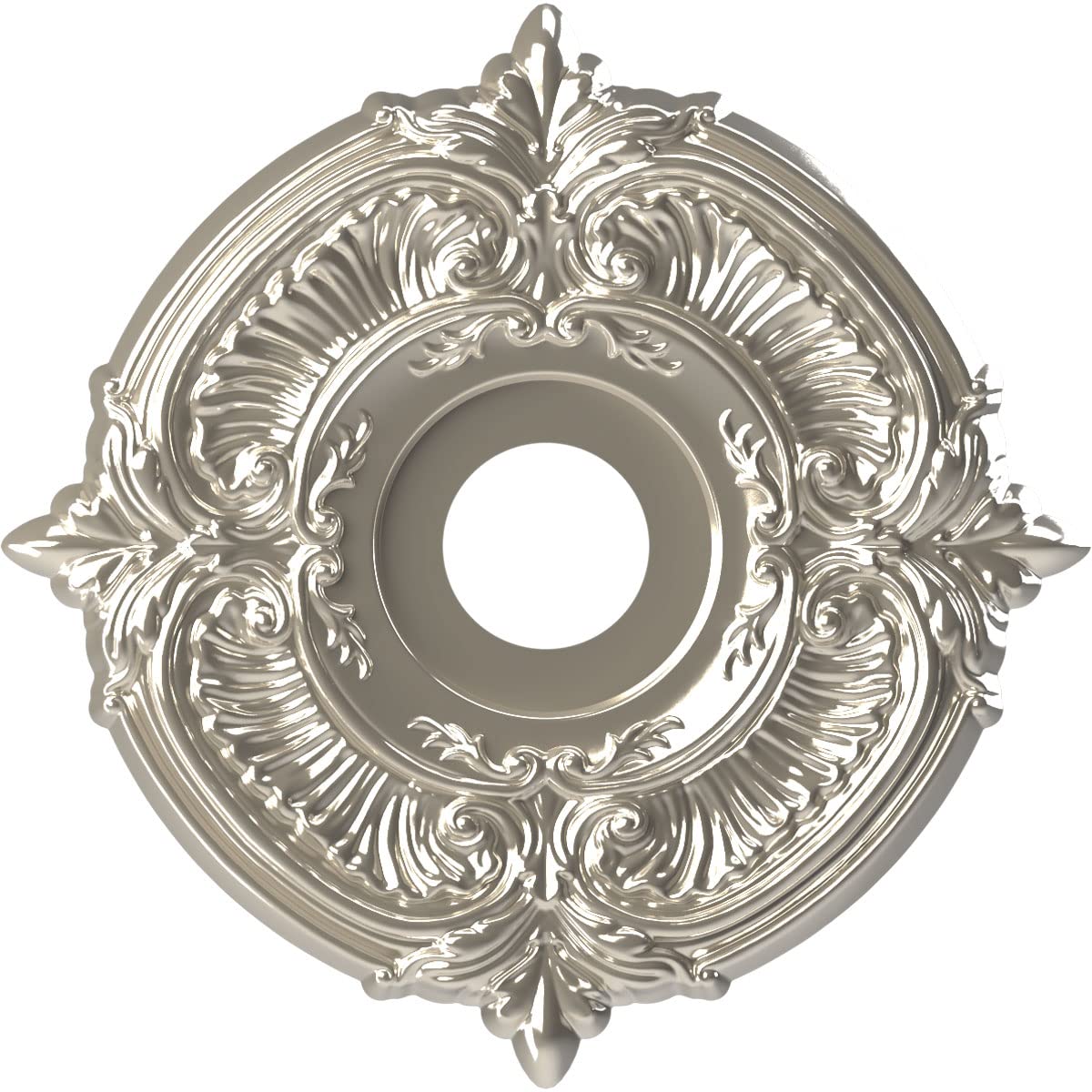 Ekena Millwork Cmp16Atbcr Attica Thermoformed Pvc Ceiling Medallion (Fits Canopies Up To 5 5/8''), 16''Od X 3 1/2''Id X 1''P, Br