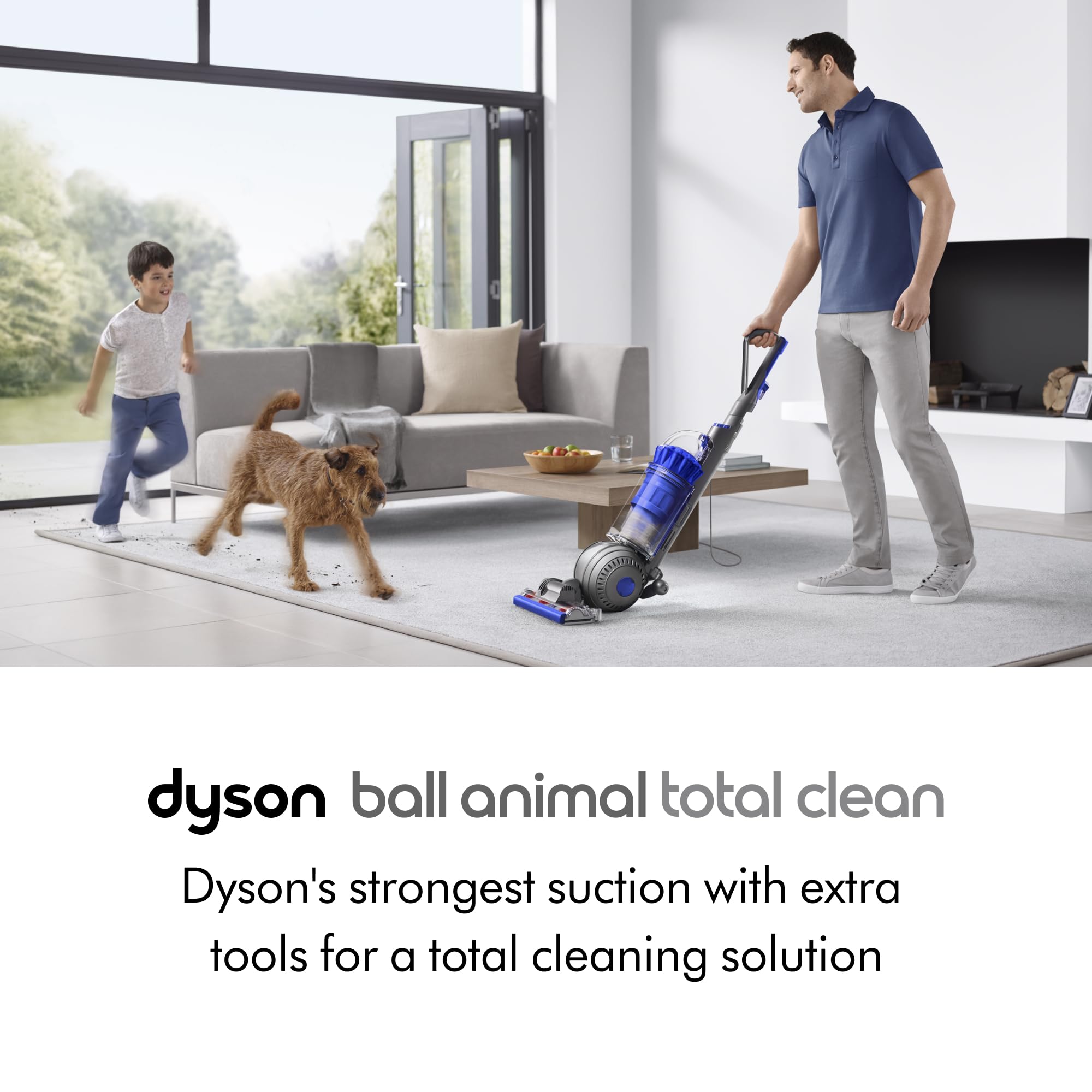 Dyson Ball Animal 2 Total Clean Upright Vacuum, Blue/Blue