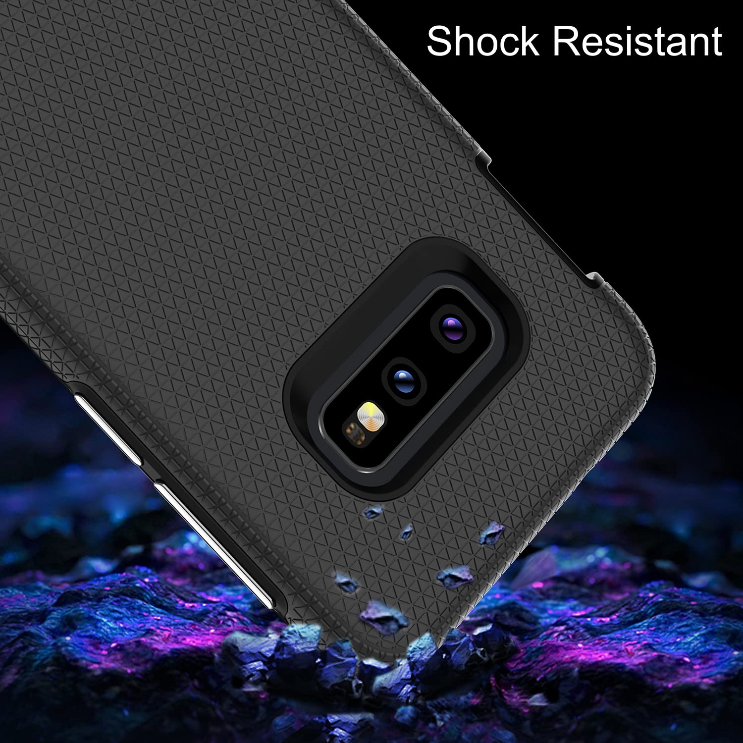 Rayboen For Samsung Galaxy S10E Case (Not For S10 Or Plus), Dual Defender Shockproof Anti Scratch Phone Case, Dual Layer Heavy D