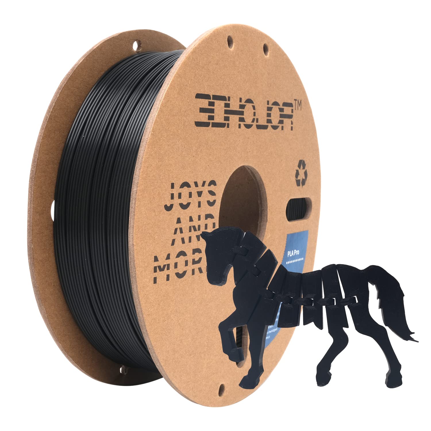 3DHoJor PLA Pro Filament 1.75mm (PLA+ Filament), 1kg 3D Printer PLA Filament, 3D Printing Filament, Cardboard Spool, Dimensional
