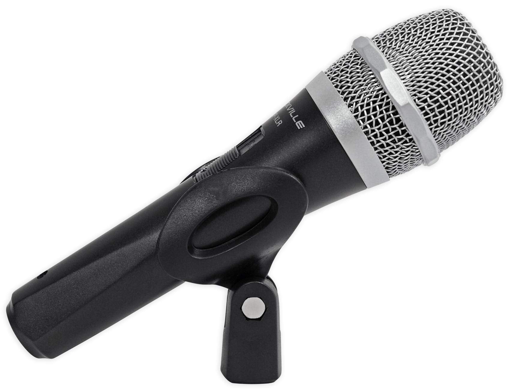 Rockville Rmp Xlr Dynamic Cardioid Professional Microphone W/ Cable + Clip, Black