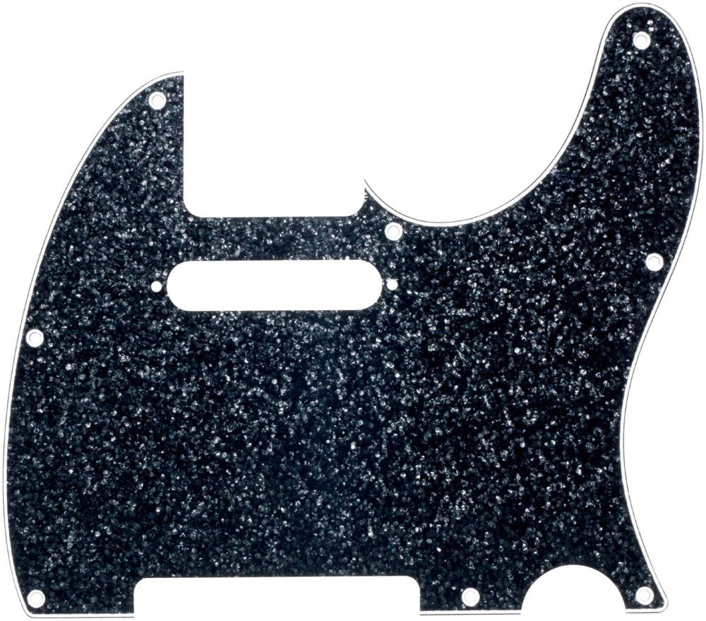 D'Andrea Pro Tele Guitar Pickguard, Black Sparkle