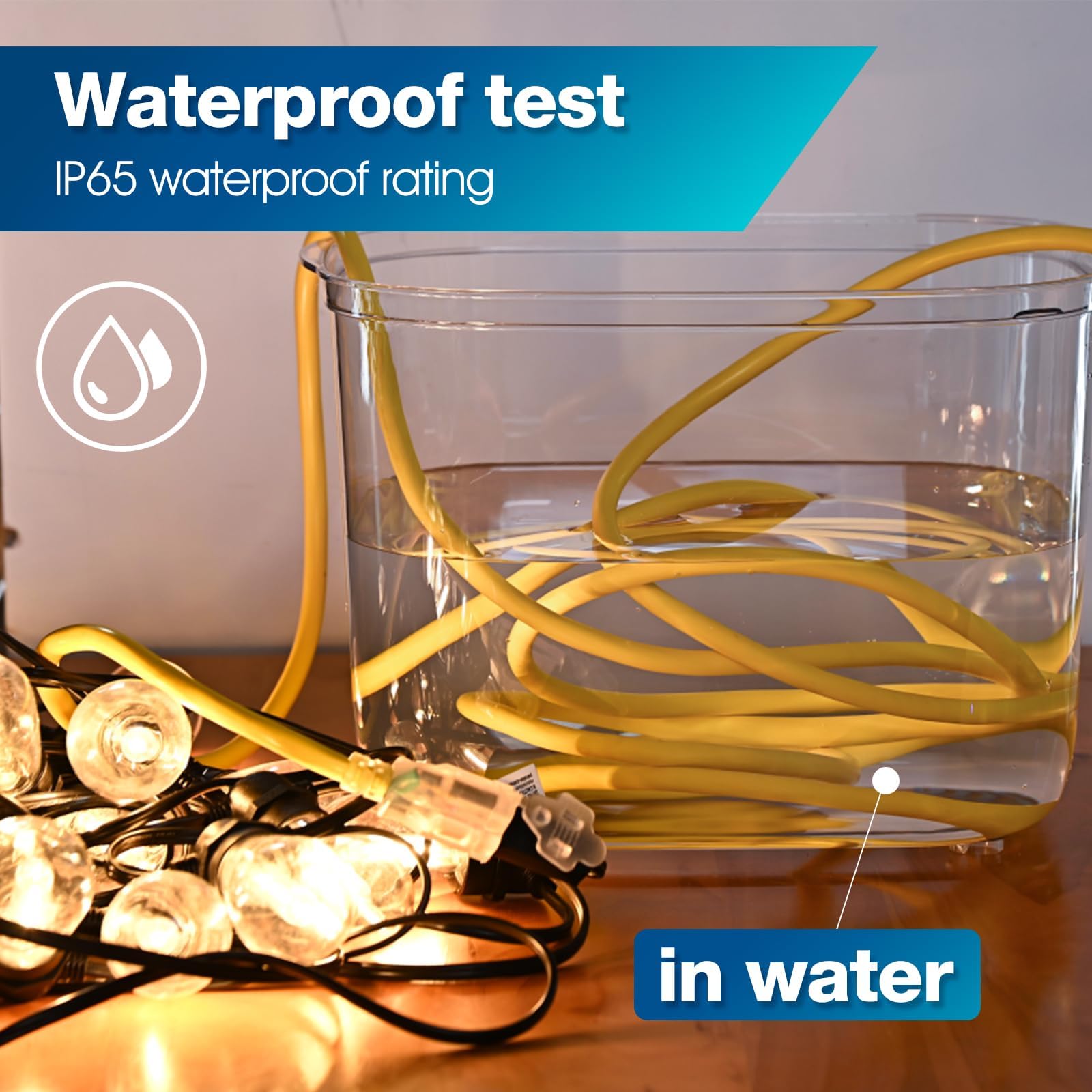 Bbounder Outdoor Extension Cord 100 Ft Waterproof, 12/3 Sjtw Heavy Duty 15A 1875W, Flexible 100% Copper 3 Prong Cords For Commer