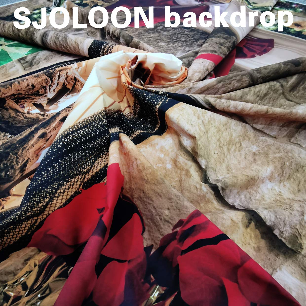 Sjoloon 7X5Ft Christmas Photography Backdrops Child Christmas Fireplace Decoration Background For Photo Studio (11209)