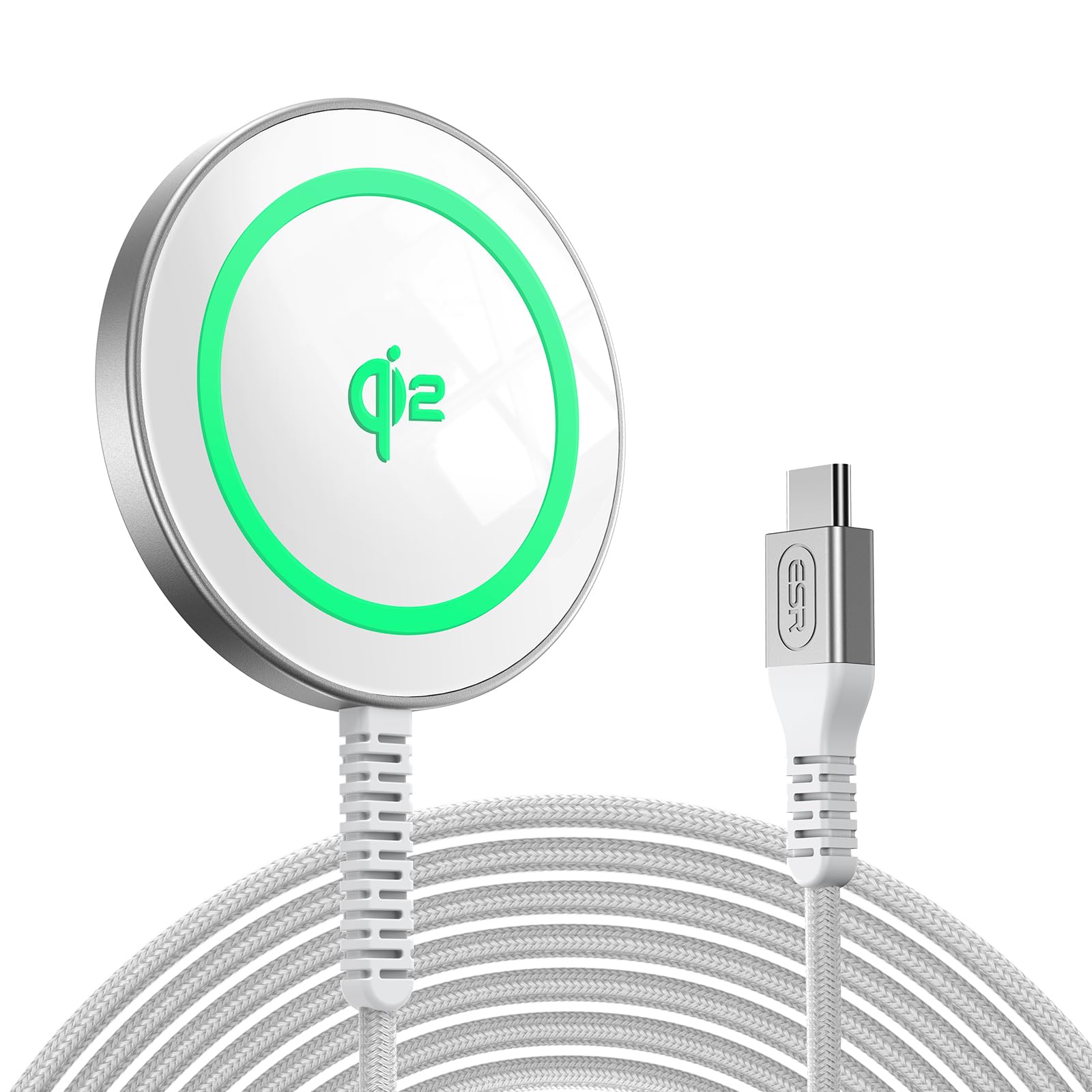 Esr Halolock Qi2 Wireless Charger, 15W Magsafe Charger Iphone, Wireless Charging Pad For Iphone 15/14/13/12 Series, Airpods 4/3/