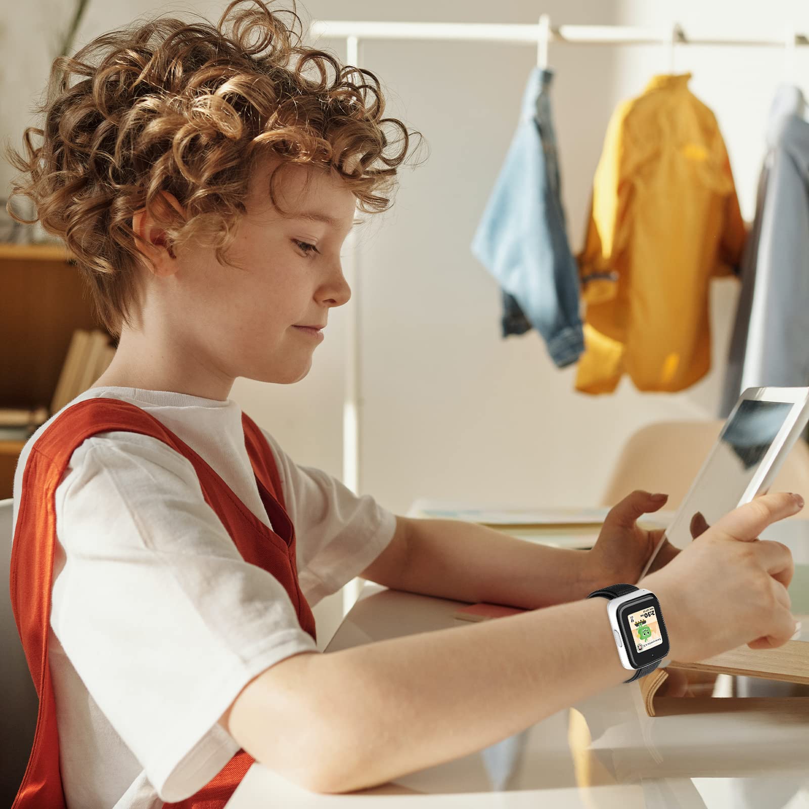 Newjourney 2 Pack Nylon Bands For Syncup Watch Band, Breathable Hook&Loop Bands Replacement Compatible With T Mobile Syncup Kids