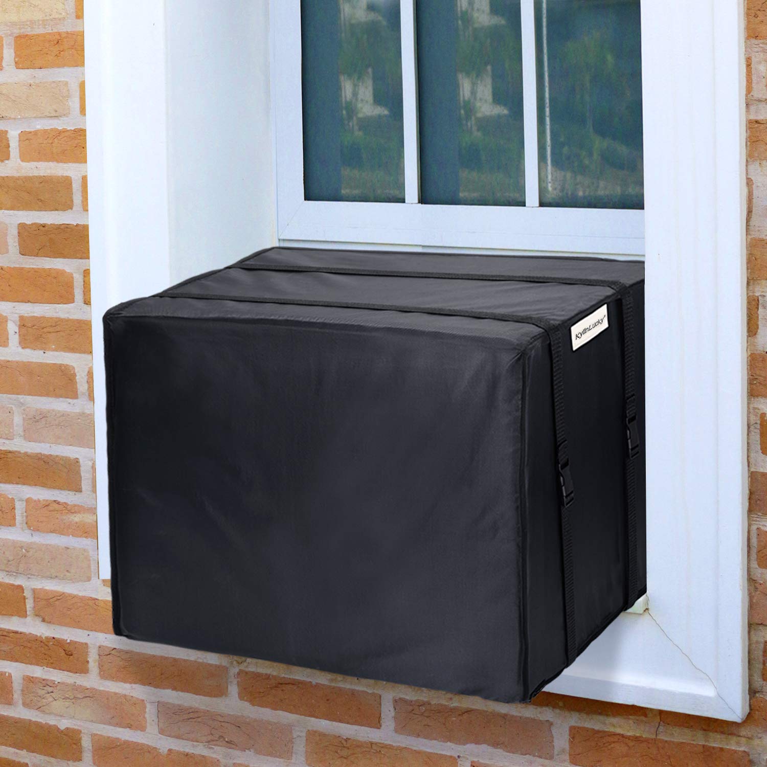 Kylinlucky Outside Window Air Conditioner Cover, Outdoor Ac Unit Covers 25.5W X 21D X 17H Inches