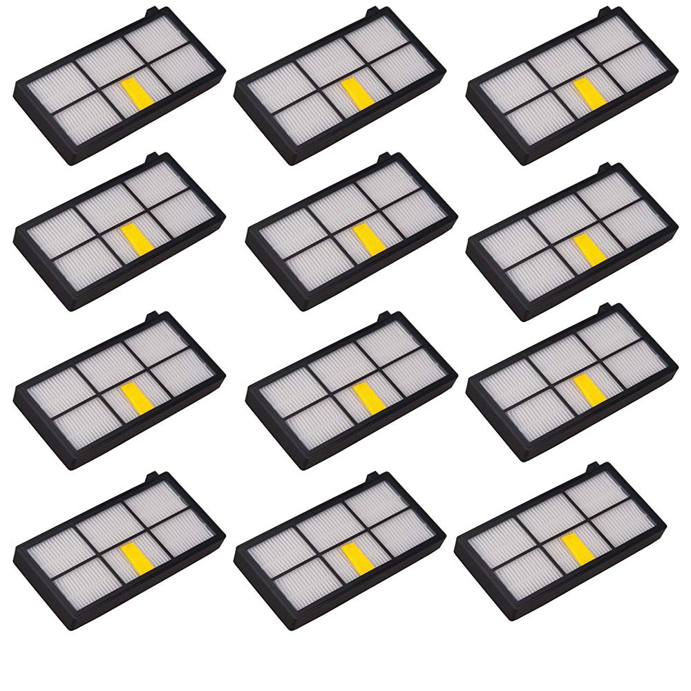 Lotin 12 Pack Hepa Filter Filters For Roomba 800 900 Series 860 870 871 880 960 980 Vacuum Cleaning Robots