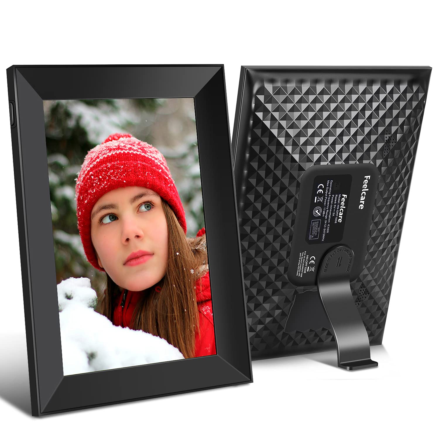 Feelcare 10.1 Inch Wifi Digital Picture Frame, Send Photos Or Videos Instantly From Anywhere Via App, Touch Screen, 1920X1200 Fu