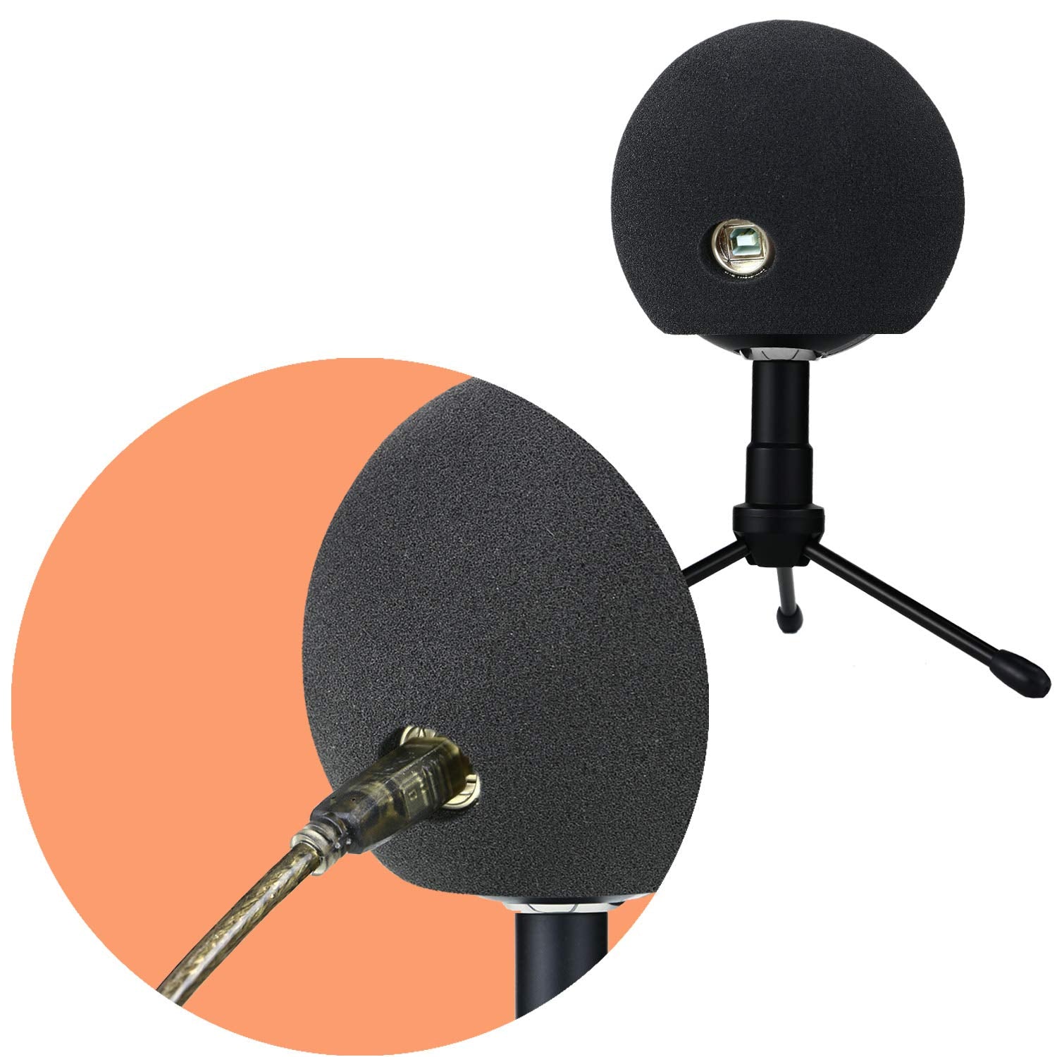 Pop Filter For Blue Snowball   Professional Snowball Ice Mic Foam Wind Cover Windshield Pop Filter For Recordings, Broadcasting,