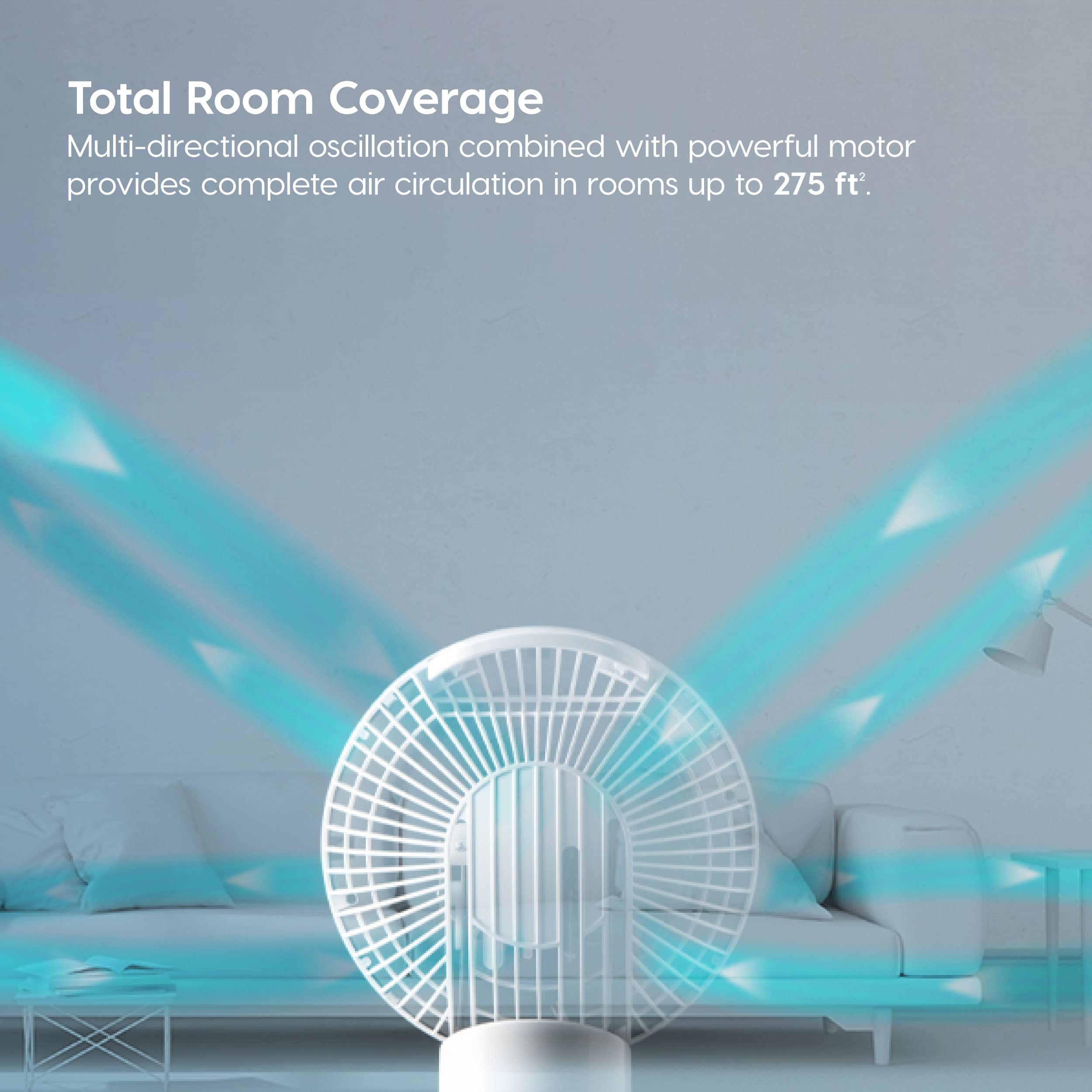 Iris Usa Woozoo Oscillating Fan, Vortex Fan, Remote Equipped 7 In 1 Fan W/ Timer/ Multi Oscillation/ Air Circulator/ 3 Speed Set