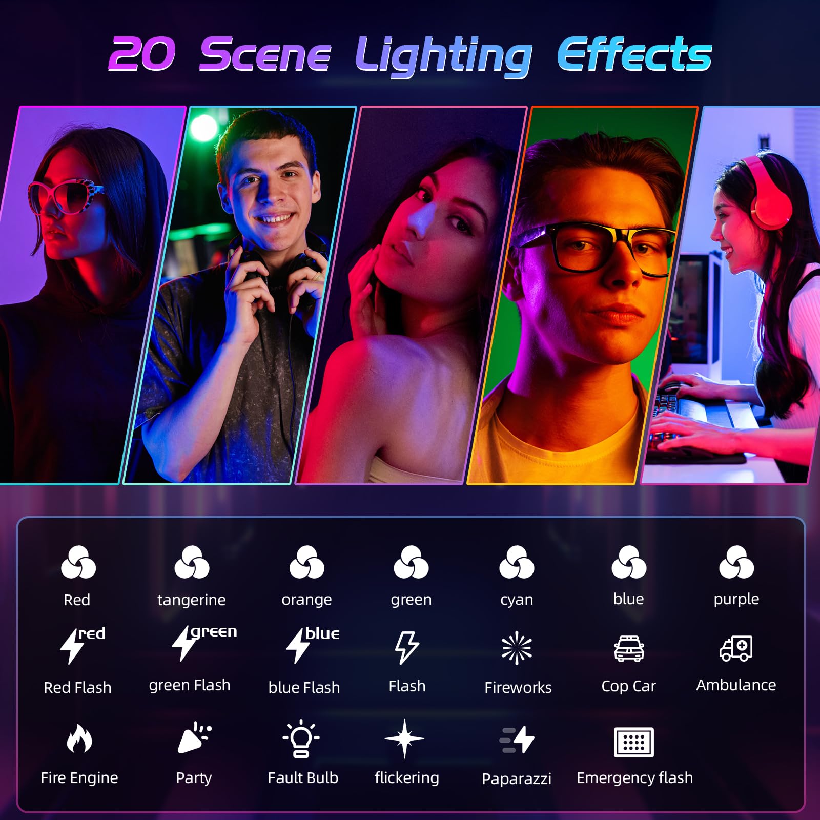 Selfie Light   Bansine Usb Rechargeable Rgb Led Phone Light   Portable Photo Light With 97+ Cri, 2500K 6500K Color Temperature F