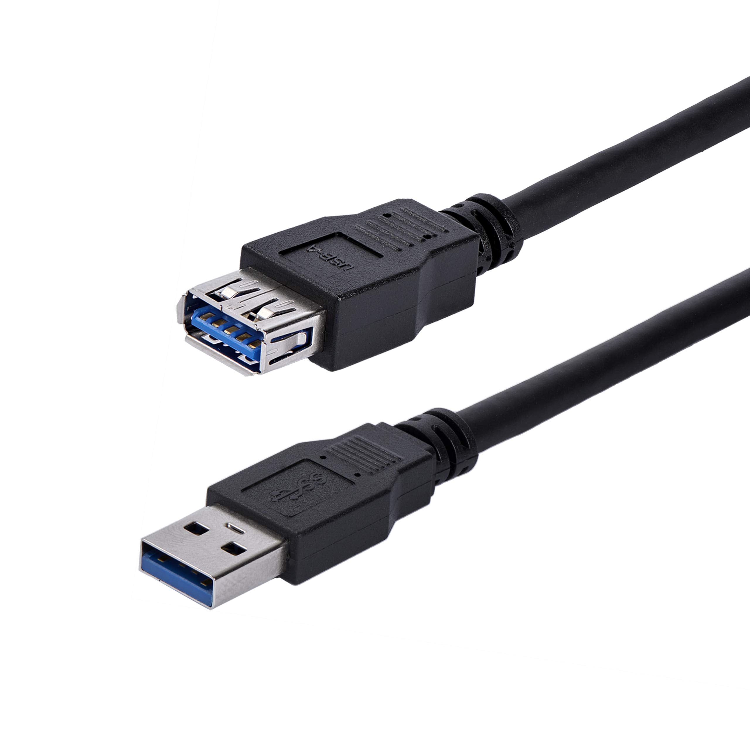 Startech.Com 1M Black Superspeed Usb 3.0 Extension Cable A To A   Male To Female Usb 3 Extension Cable Cord 1 M (Usb3Sext1Mbk)