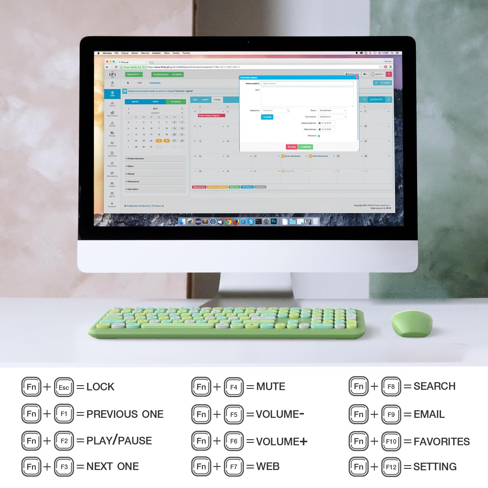 Mofii Wireless Keyboard And Mouse Combo Silent, Slim Compact 2.4G Usb Full Size Wireless Mouse And Keyboard Combo, Cute 110 Keys