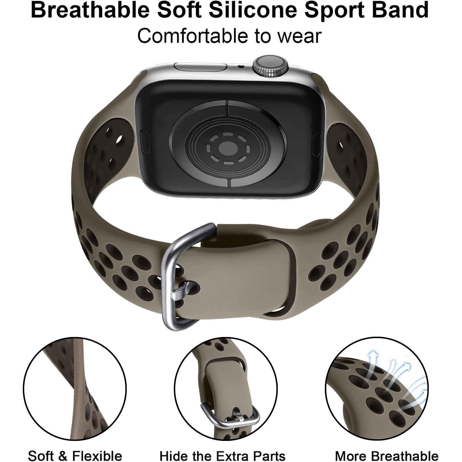 Lerobo 3 Pack Compatible With Apple Watch Band Series 10 9 8 7 6 5 4 3 2 1 Se Ultra Band 49Mm 46Mm 45Mm 44Mm 42Mm 41Mm 40Mm 38Mm