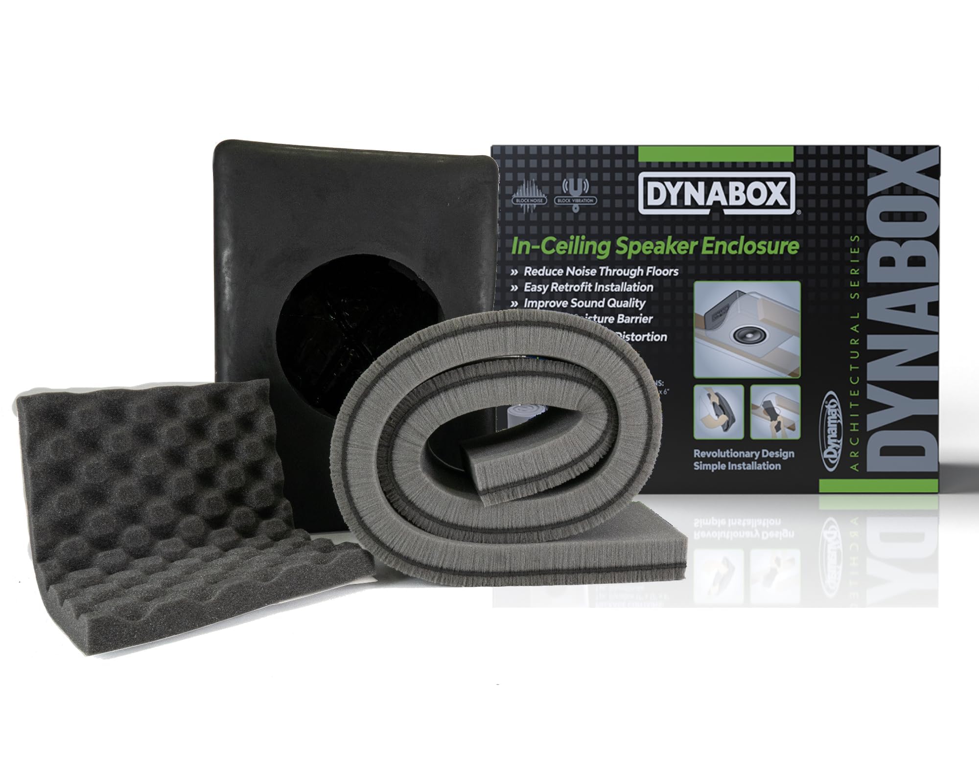 Dynabox (6 Inch Ceiling Kit) - Enhance Your In-Home Speaker Ceiling System With Dynamats Speaker Insulation Kit - Improve Sound