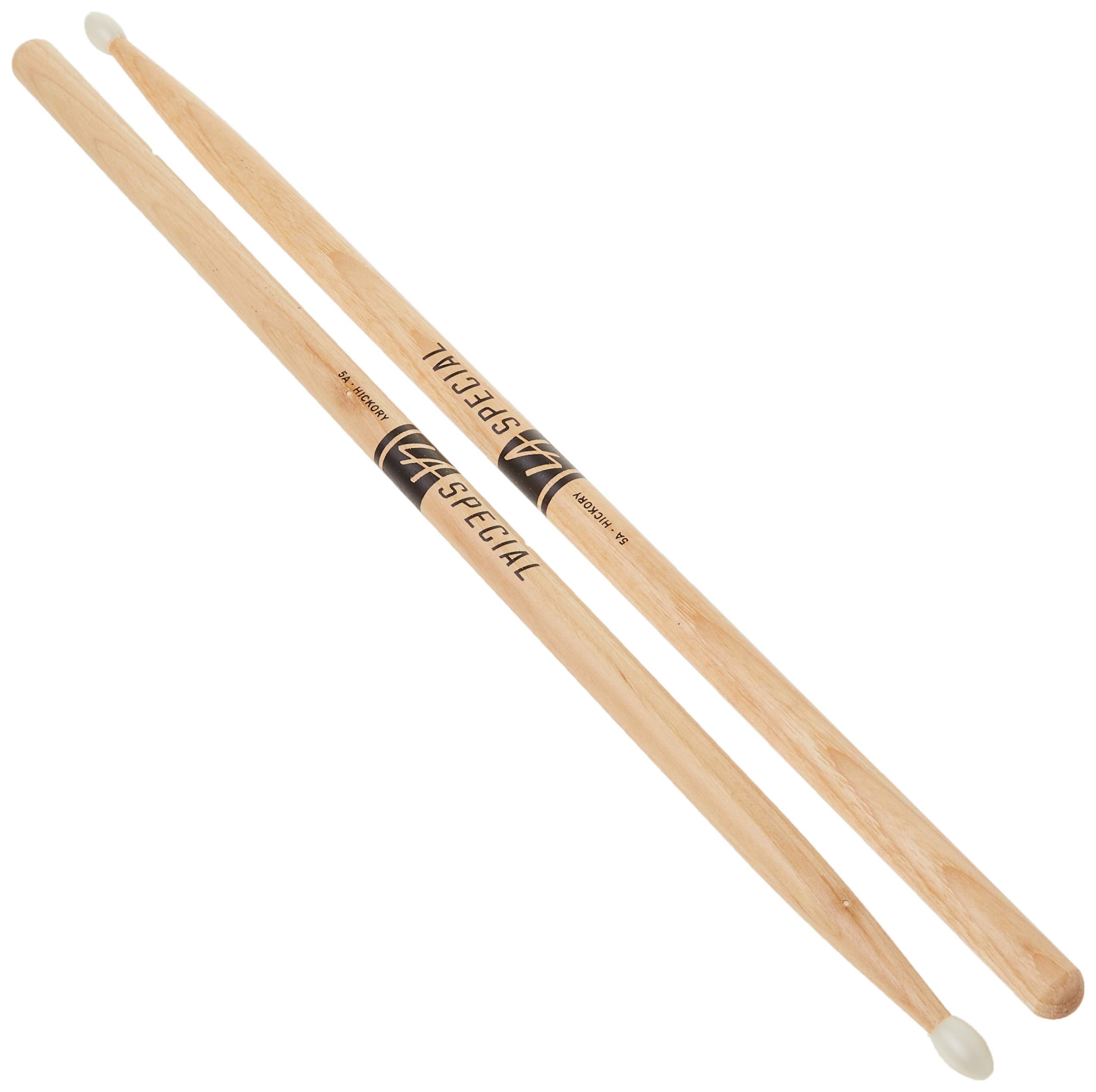 Promark La Specials   5A Drumsticks   Drum Sticks Set For Acoustic Drums Or Electronic Drums   Oval Nylon Tip   Hickory Drum Sticks   Consistent Weight And Pitch   Made In The Usa   3 Pairs