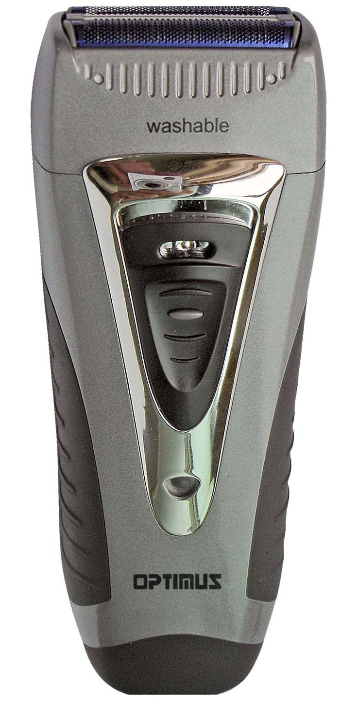 Optimus 50043 Curve Rechargeable Triple Wet/Dry Men'S Shaver, Black/Silver