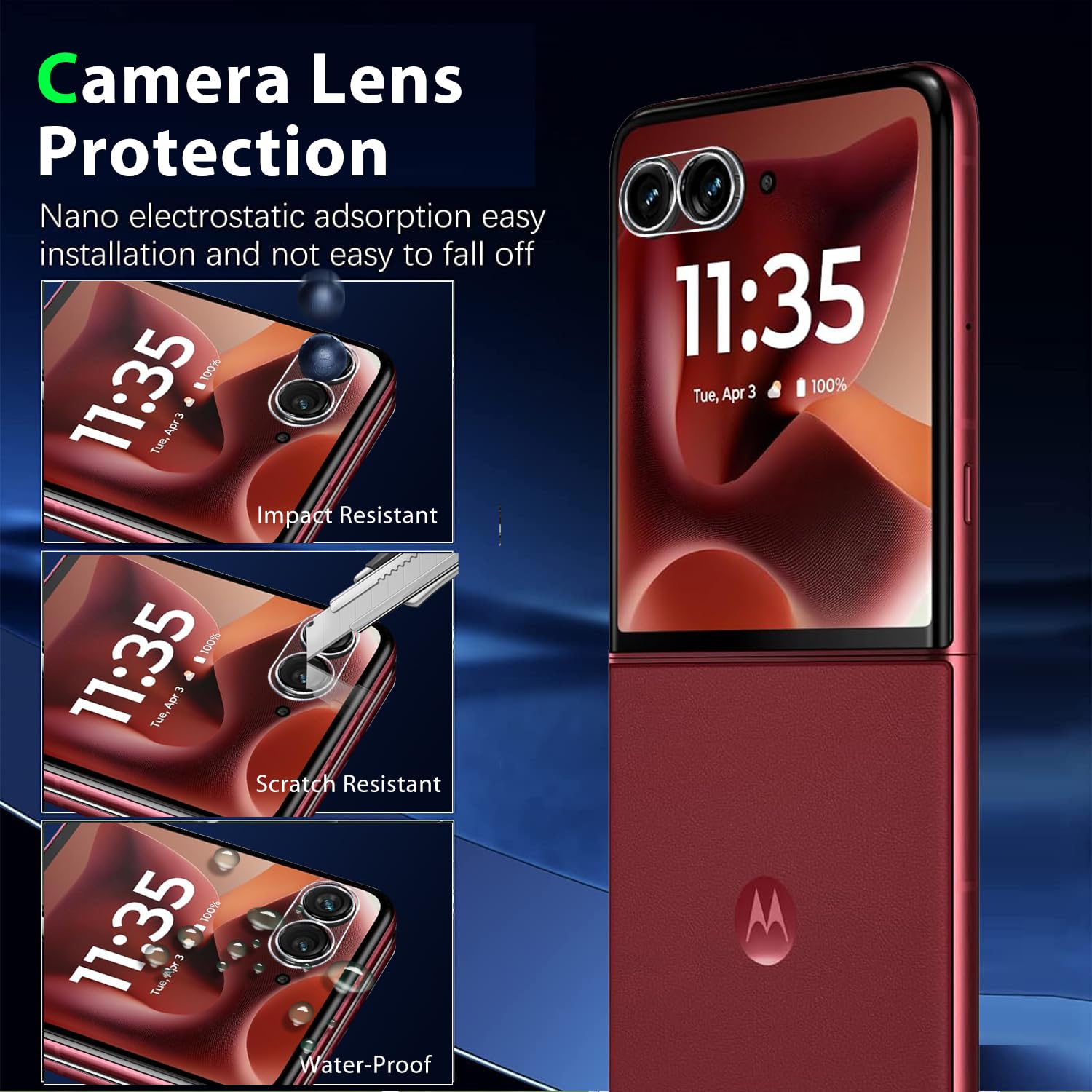 Mooisvs 2+2Packs Screen Protector For Motorola Razr 60 Ultra/Moto Razr Ultra 2025/Moto Razr+ 2025(Front Screen) With 2Packs Came