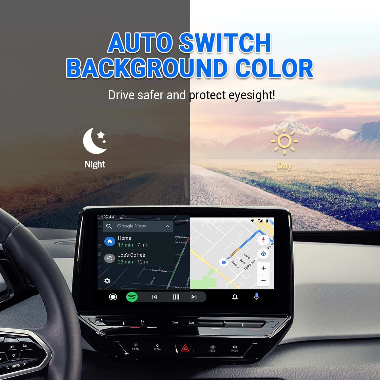 A2Air Wireless Android Auto Adapter   13S Auto Connect Fast Speed,2024 Upgrad Android Auto Wireless Adapter For Cars With Factor