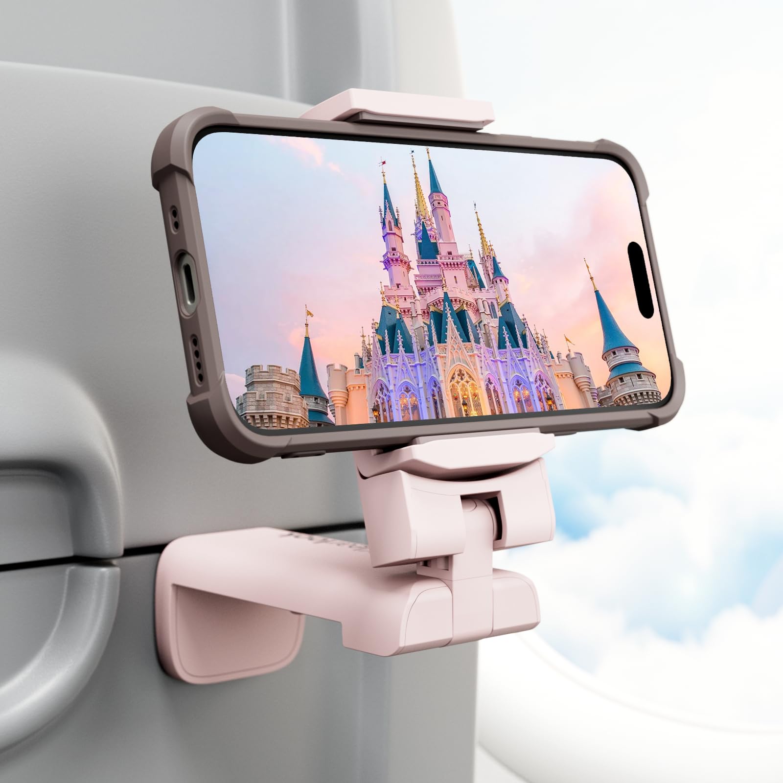 Valentine'S Airplane Phone Holder, Klearlook Universal Flight Phone Mount With Multi-Directional 360 Rotation, Travel Must Haves
