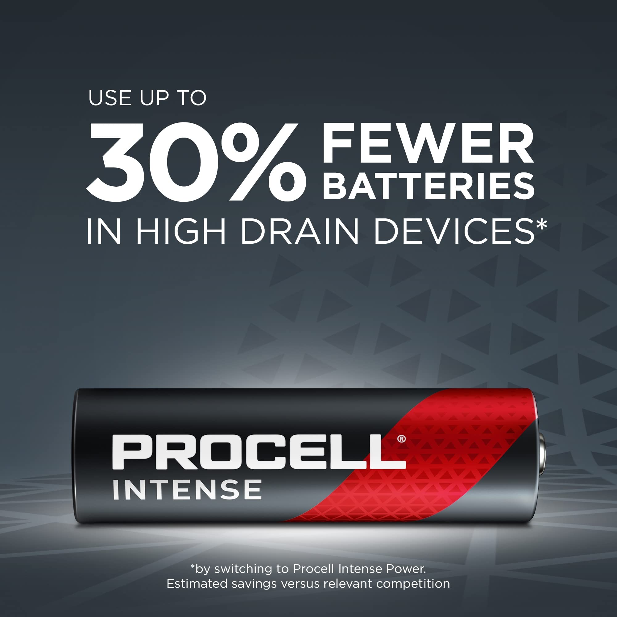 Procell Intense Aa High-Performance Alkaline Batteries (144 Pack), 10-Year Shelf Life, Bulk Value Pack For High Power Profession