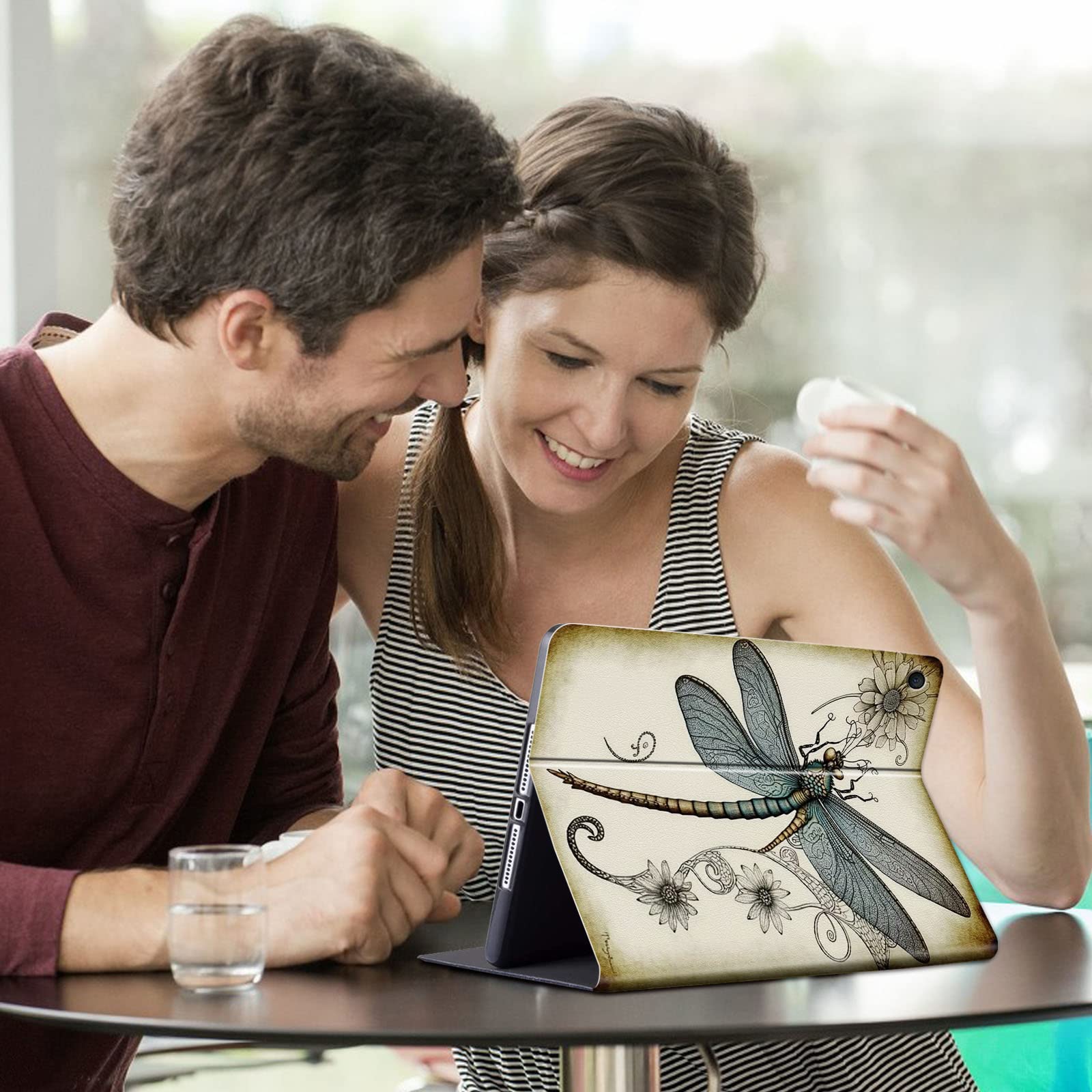 For Ipad 10.2 Case (2021/2020/2019) 7Th/8Th/9Th Generation Ipad Case,Adjustable Non Slip Folio Stand Smart Cover For New Apple I