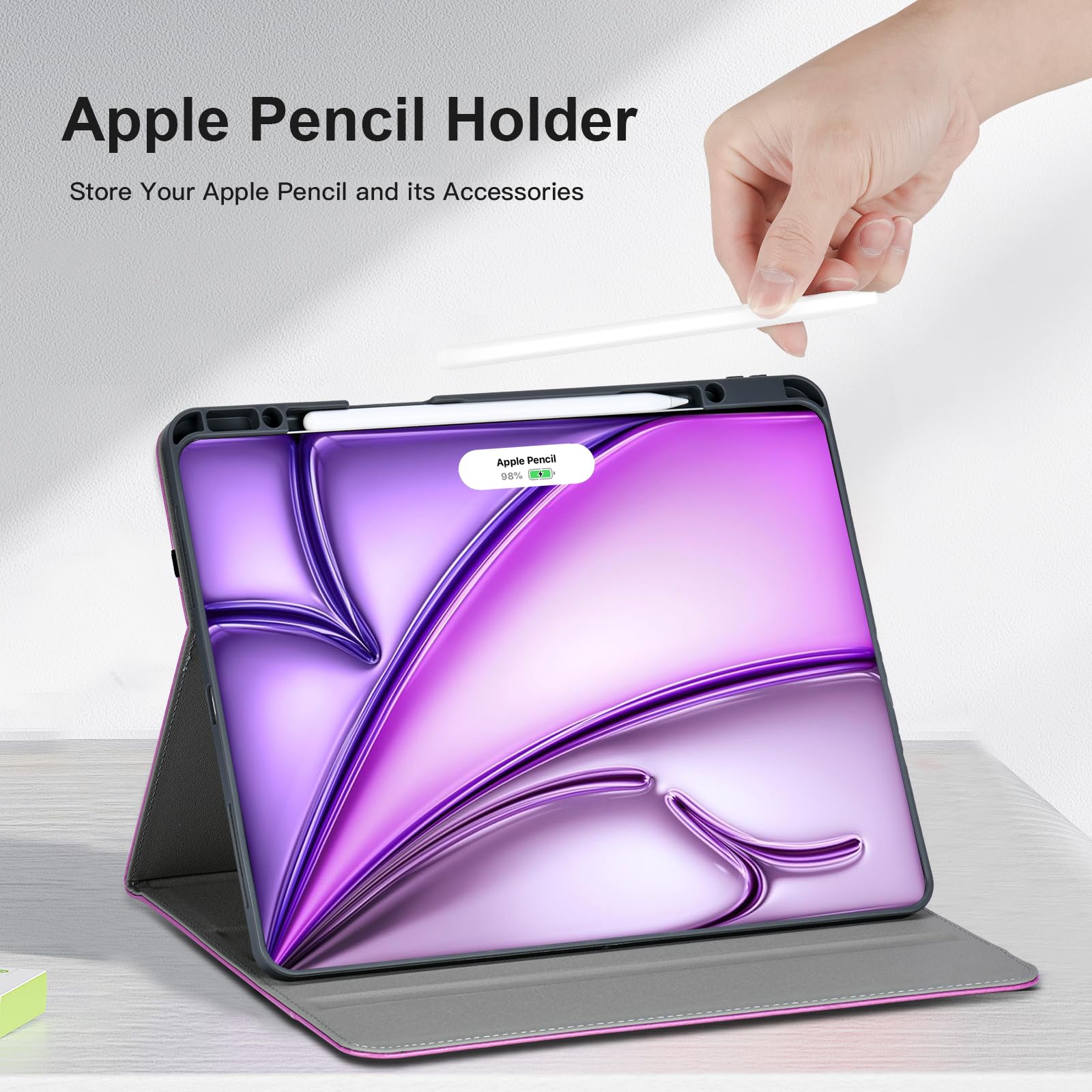 Hfcoupe 2024 Ipad Air 11 Inch Gen 6 M2, Ipad Air 5Th/4Th Generation 10.9 Inch Case (2022 & 2020), Stitch Ipad Air Cover With Pen