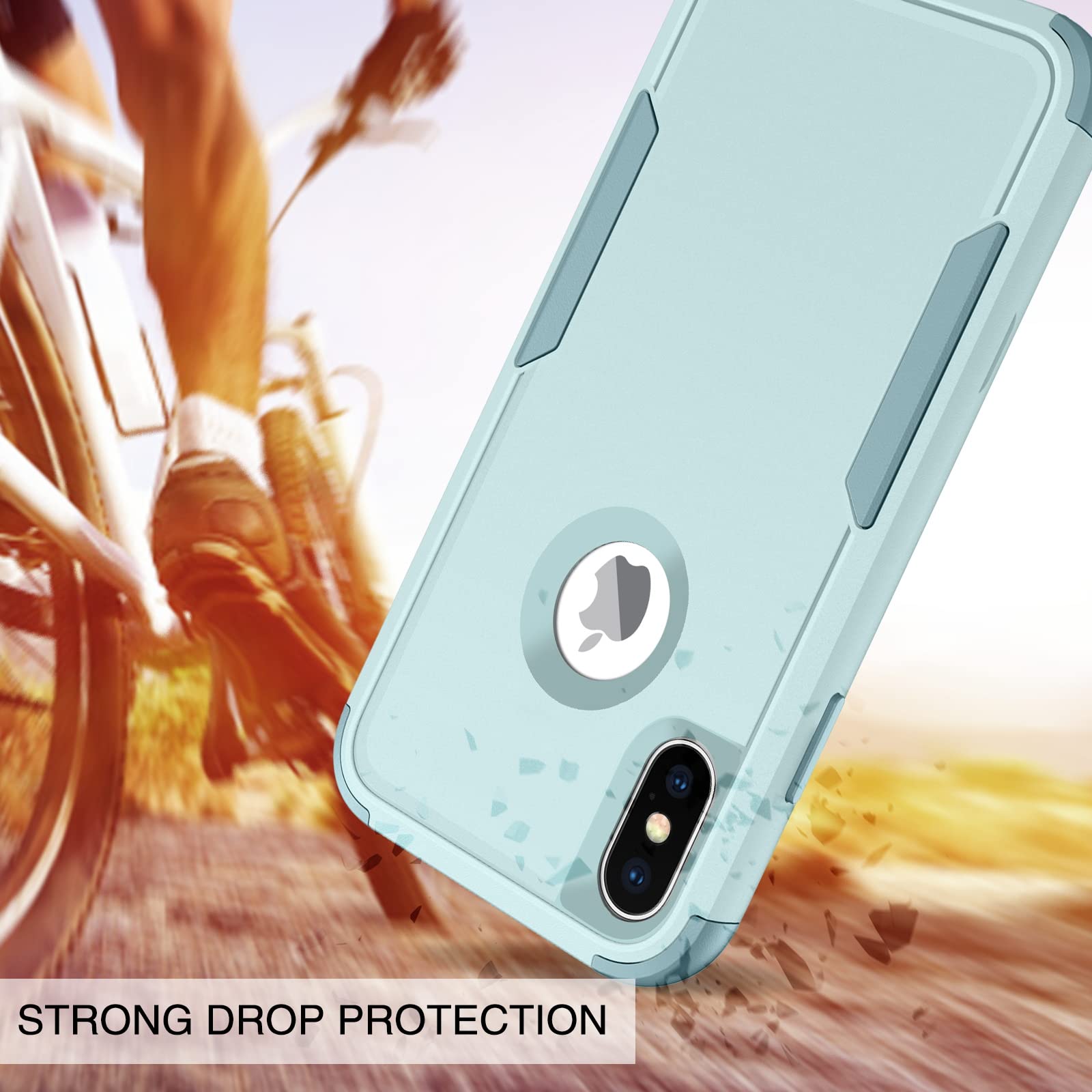 Bentoben Iphone X Case, Iphone Xs Case, 3 In 1 Heavy Duty Rugged Hybrid Shockproof Hard Pc Soft Tpu Bumper Non Slip Protective C