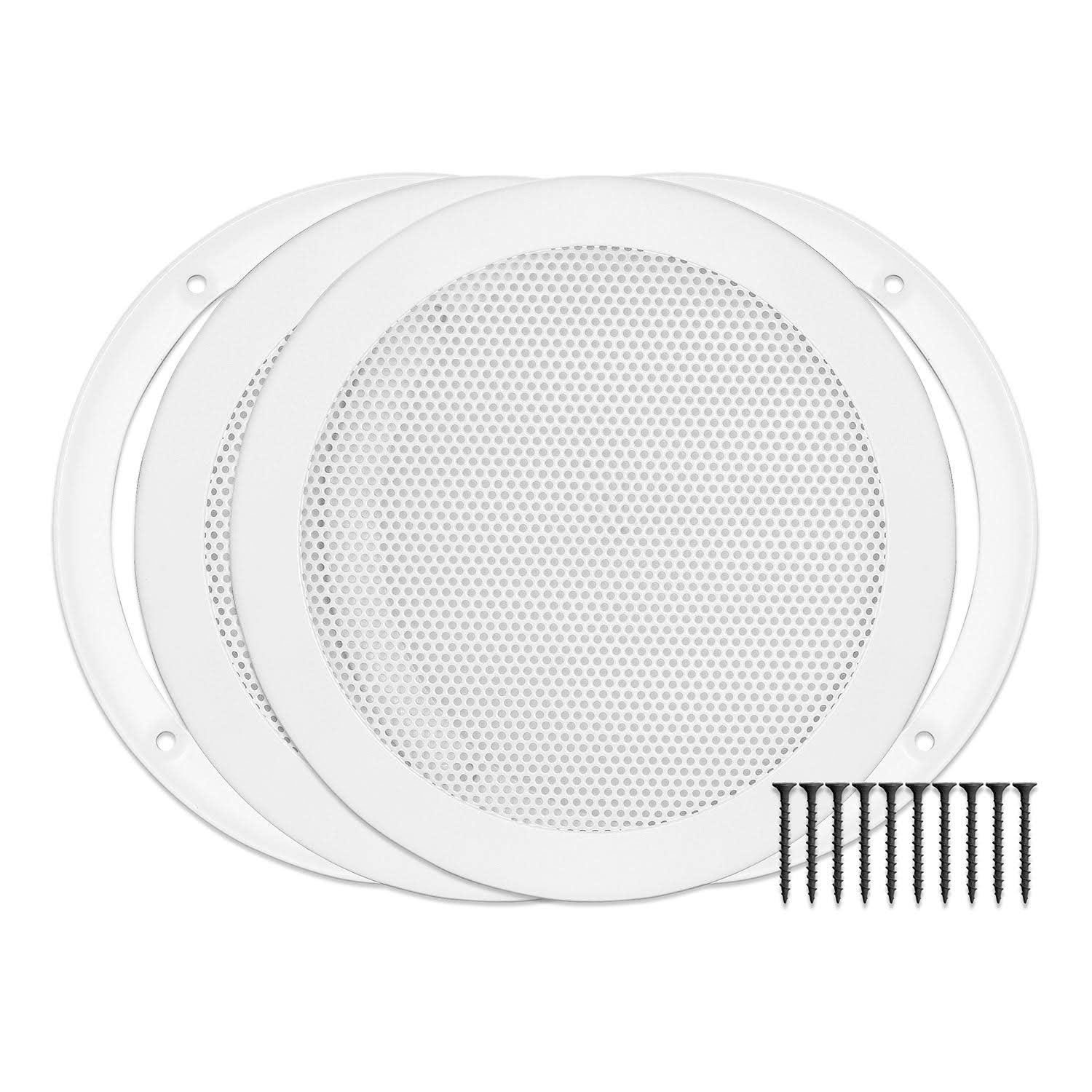 Reliable Hardware Company Rh 4002 6.5 2 A White Surface Mount 6 1/2'' Speaker Covers, Pair