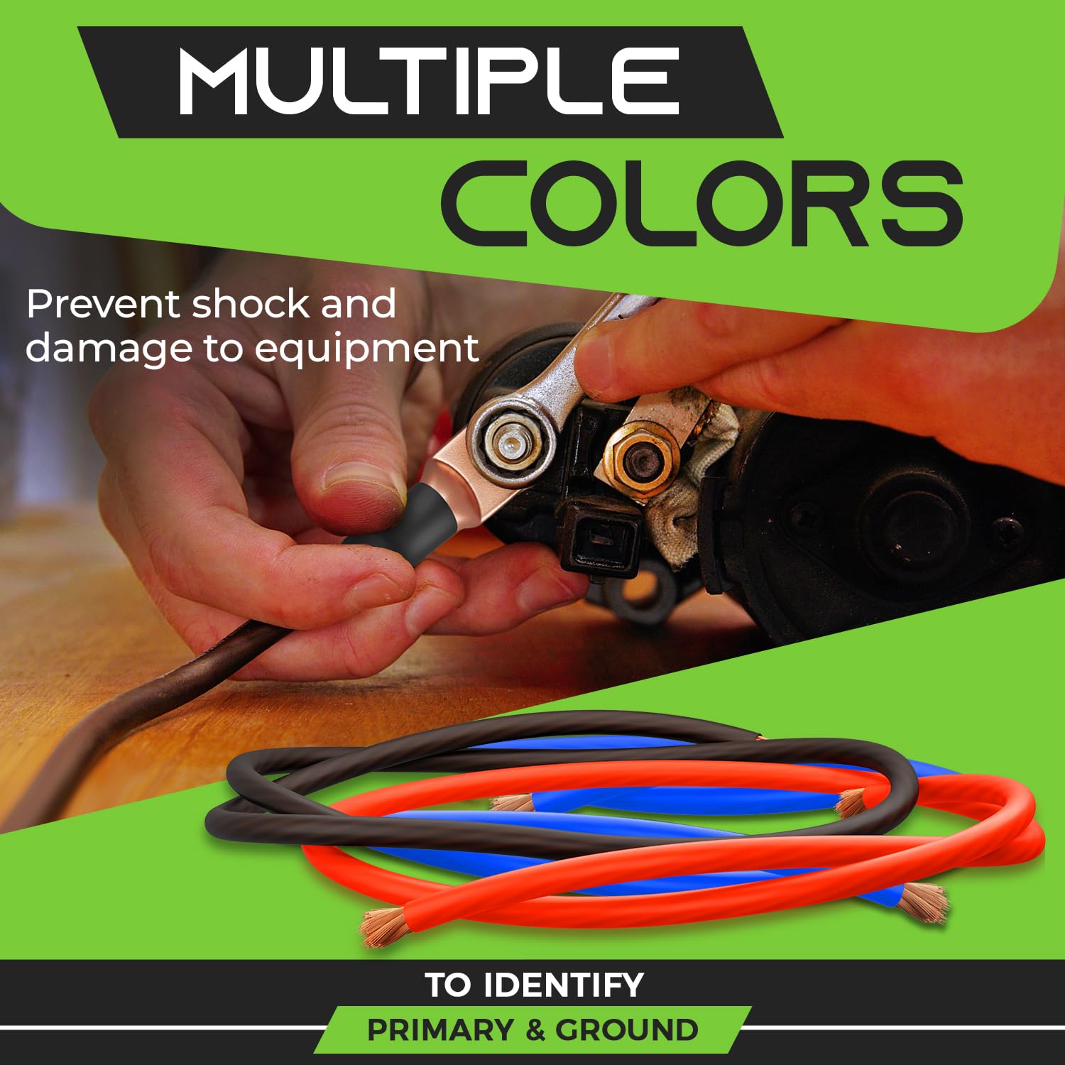 Gearit, 0 Gauge Wire, For Automotive Power/Ground, Battery Cable, Car Audio, Trailer, Amp, Cca Wire, Wire, Automotive Wire, Amp