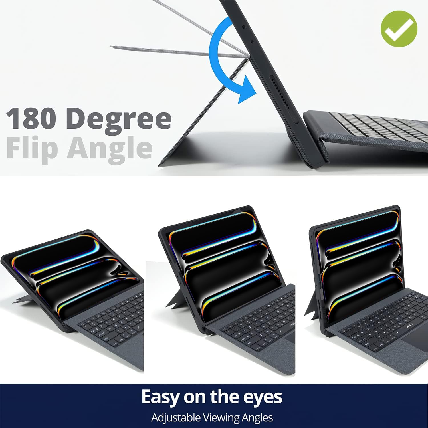 Wiwu Ipad Pro 11 Inch Case With Keyboard, Detachable Case With Vertical Support, For Ipad Air 11 Inch 2024, Ipad Pro 11    1St 4