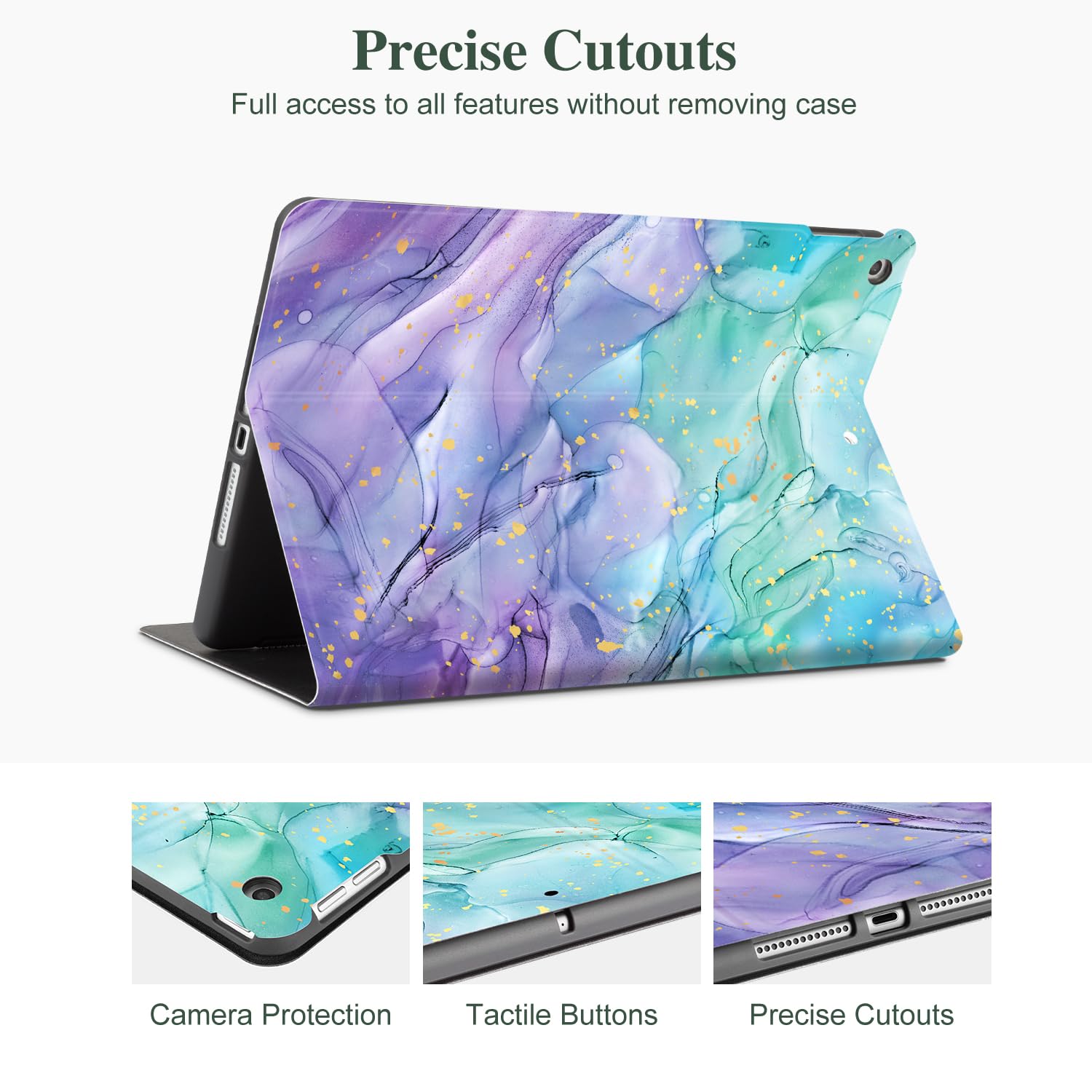 Ipad 10.2 Case, Ipad 9Th Generation Case, Ipad 8Th Generation Case, Ipad 7Th Generation Case, Ipad Cover 9Th Generation Girls Mu