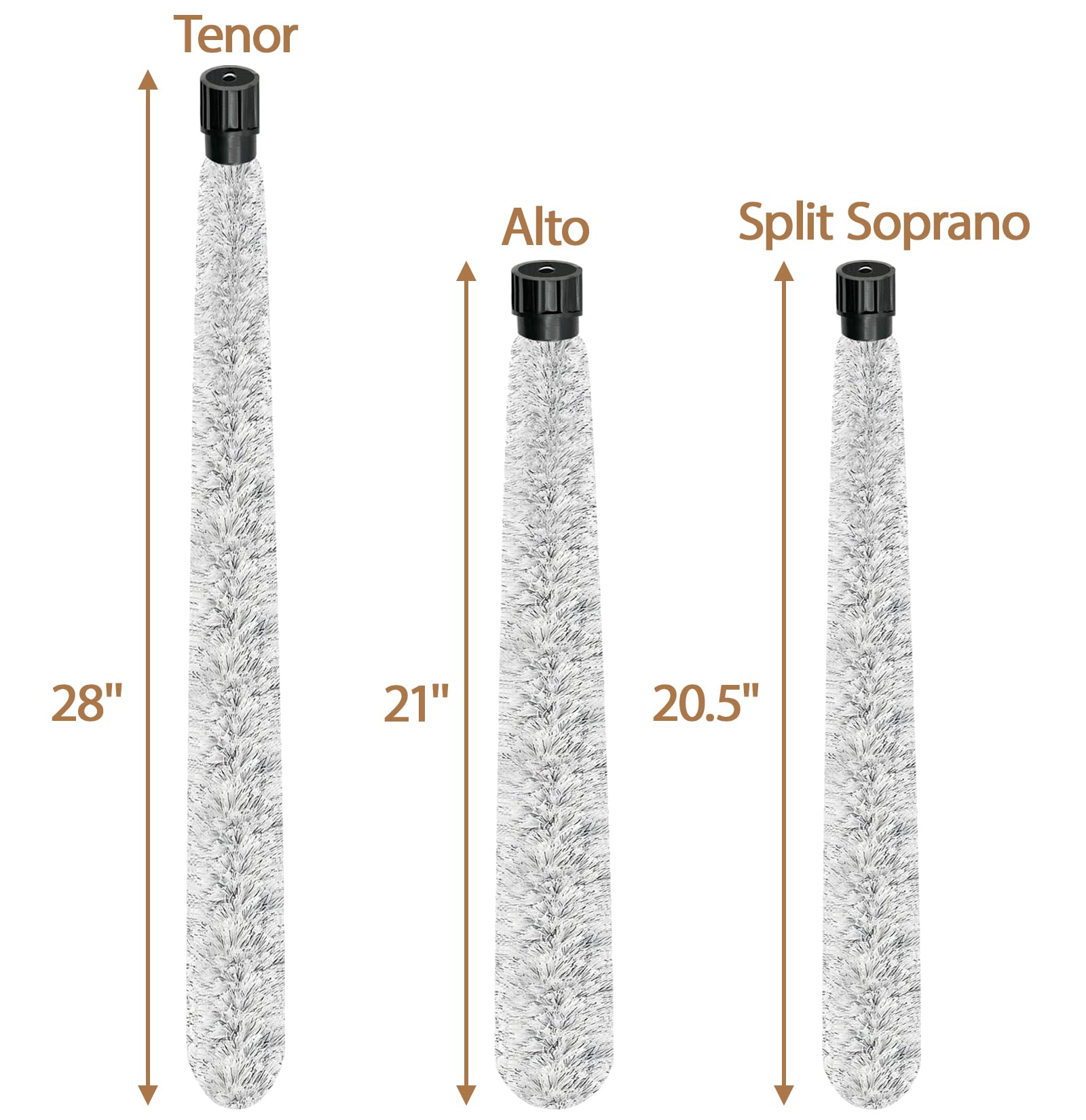 Split Soprano Saxophone Cleaning Swab, Soprano Sax Pad Saver Brush Cleaner, Ultra Absorbent Cotton Sax Cleaning & Care Kit, Suit