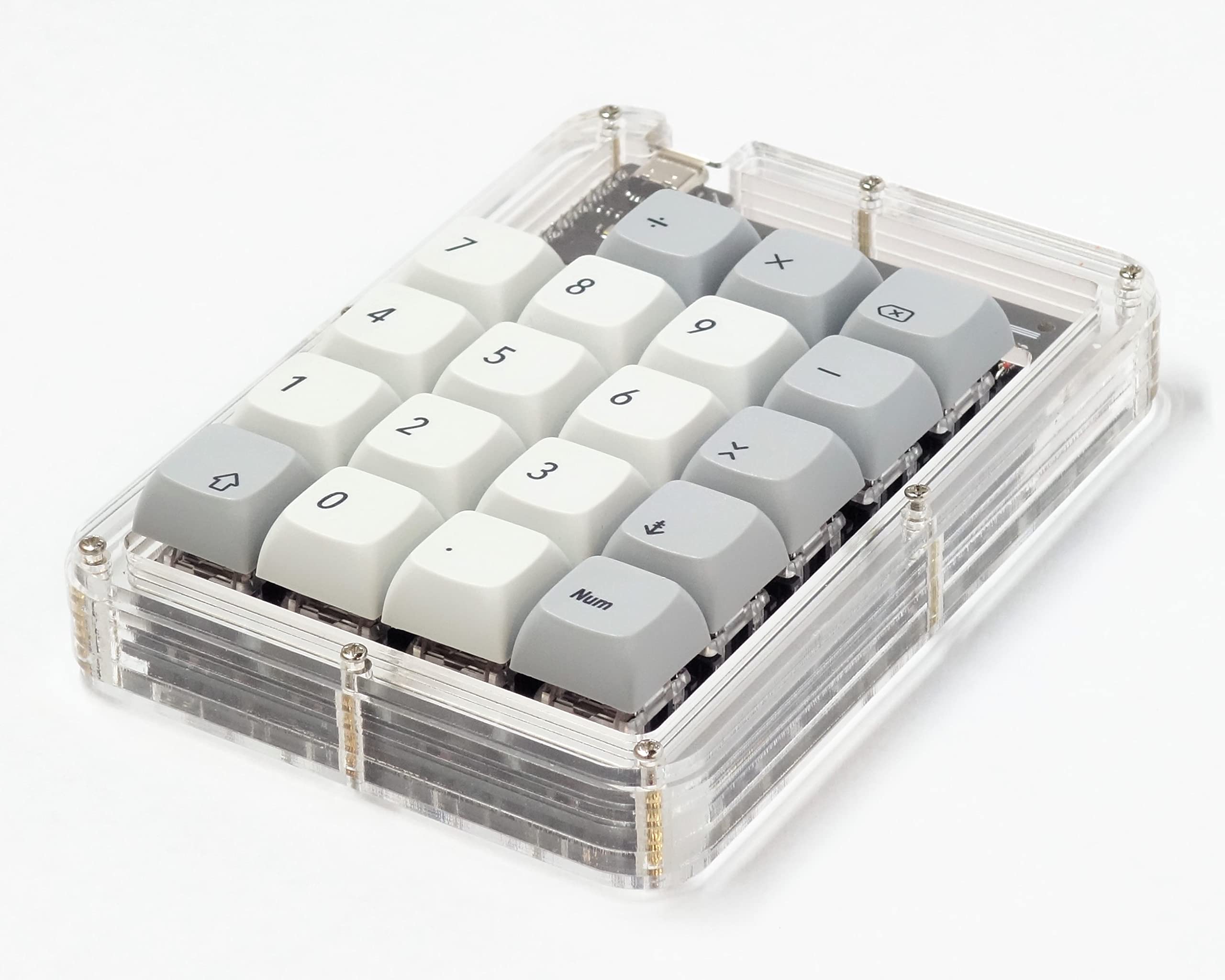 Nullbits Stacked Acrylic Case For Tidbit 19 Key Numpad Kit